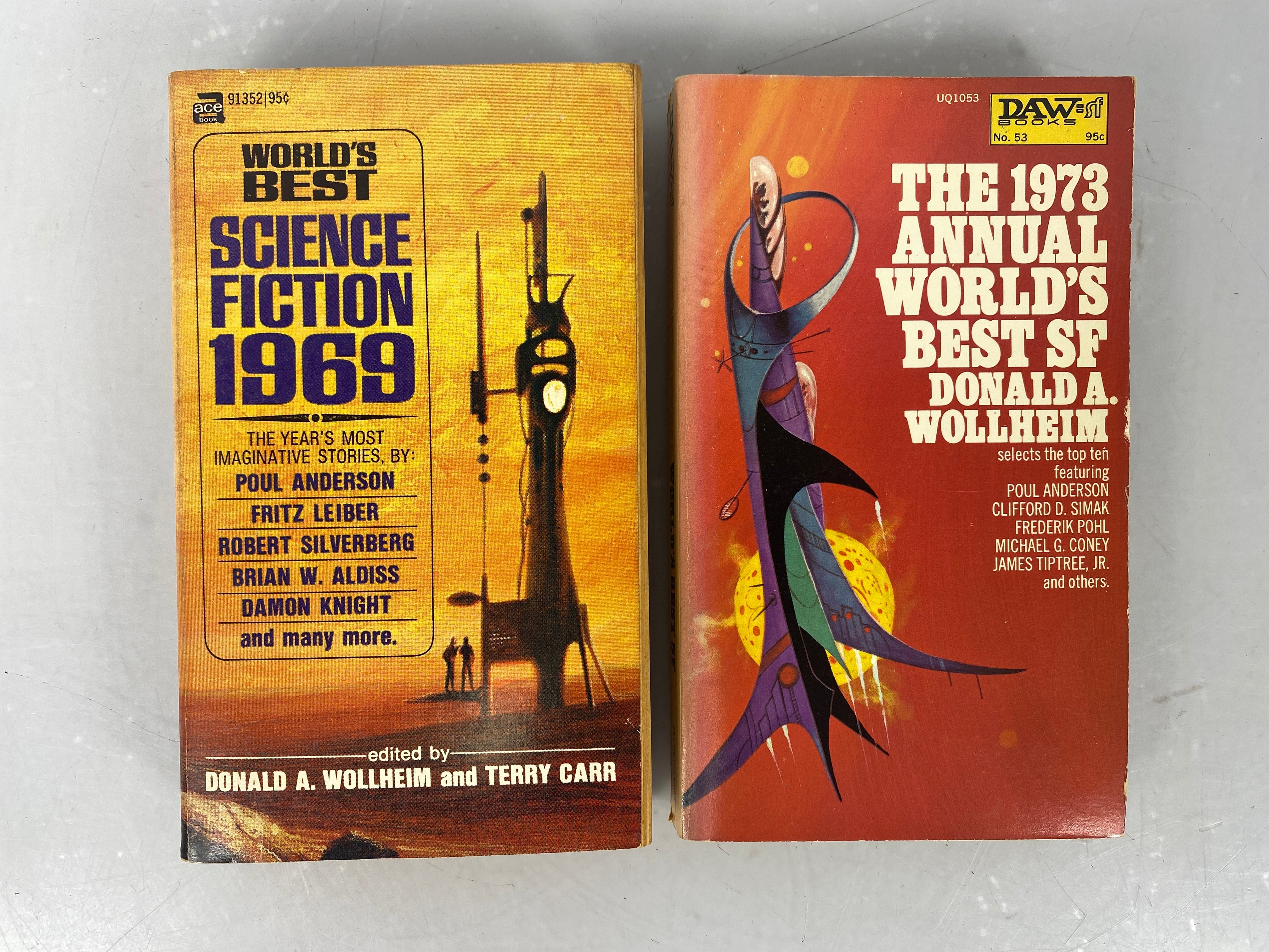 Lot of 2 Science Fiction World's Best Science Fiction 1969, 1973 SC