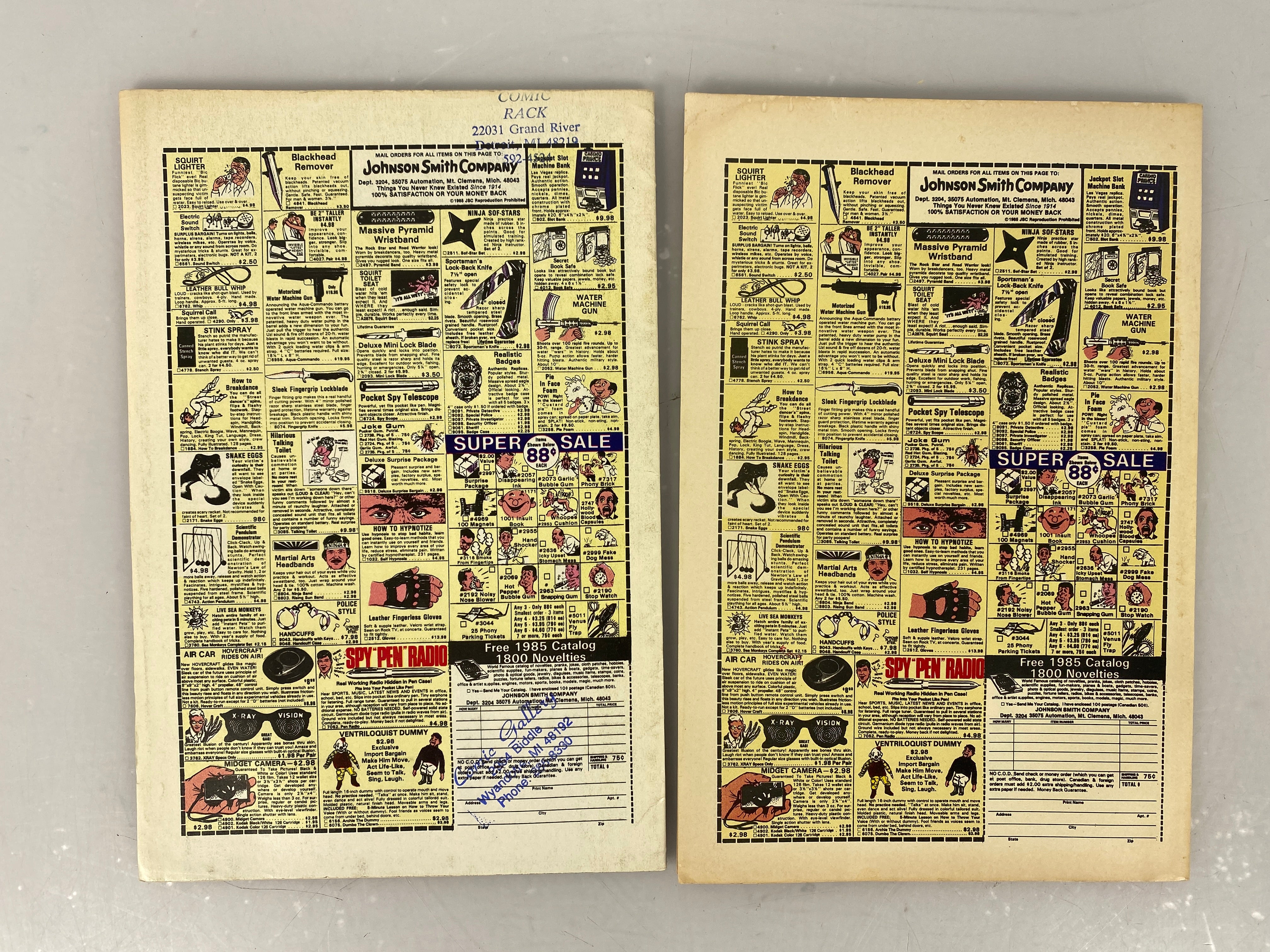 Lot of 2 Static 1985 Charlton Comics