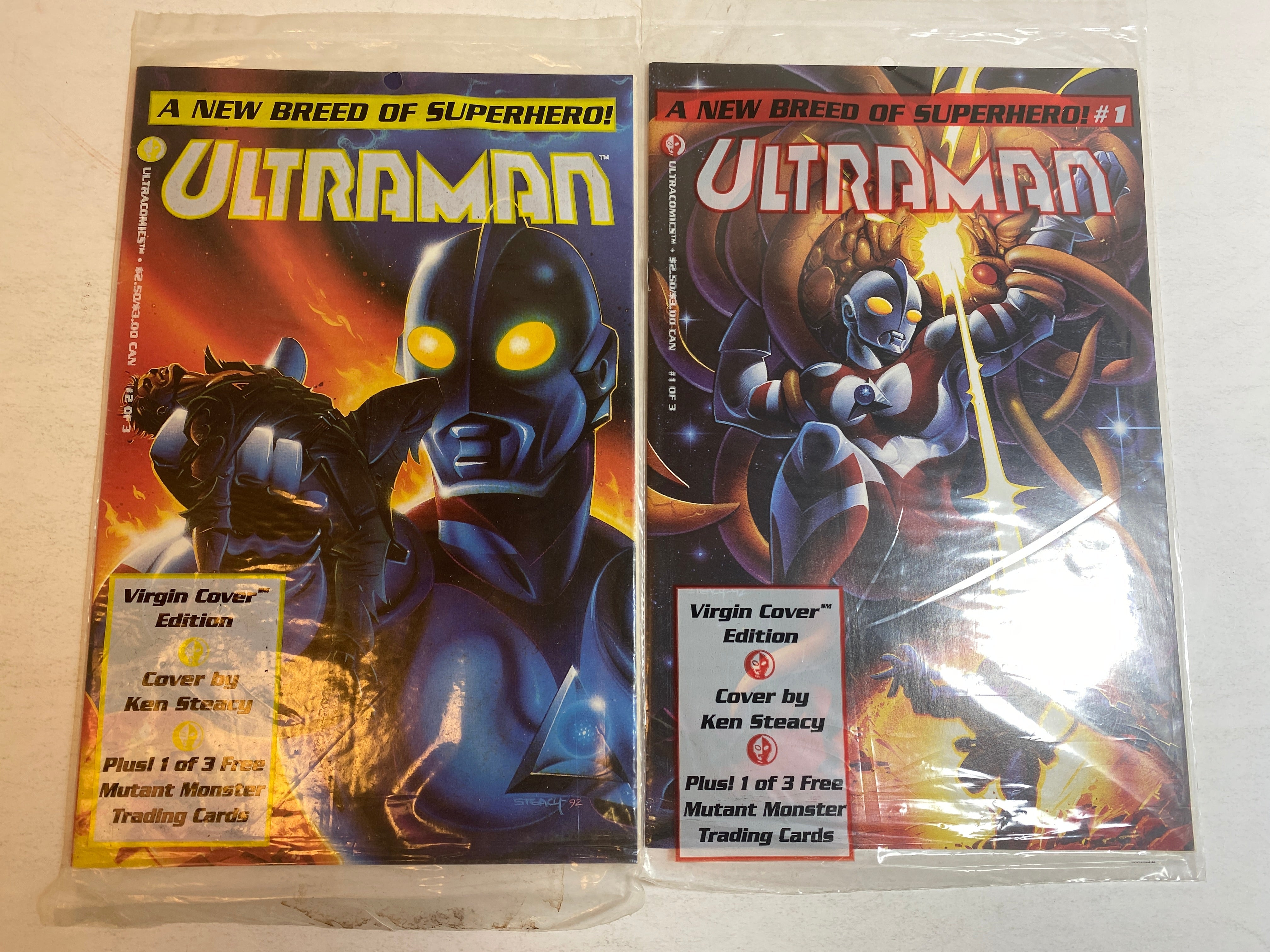 Lot of 2 Ultraman Virgin Cover Editions *New and Sealed*