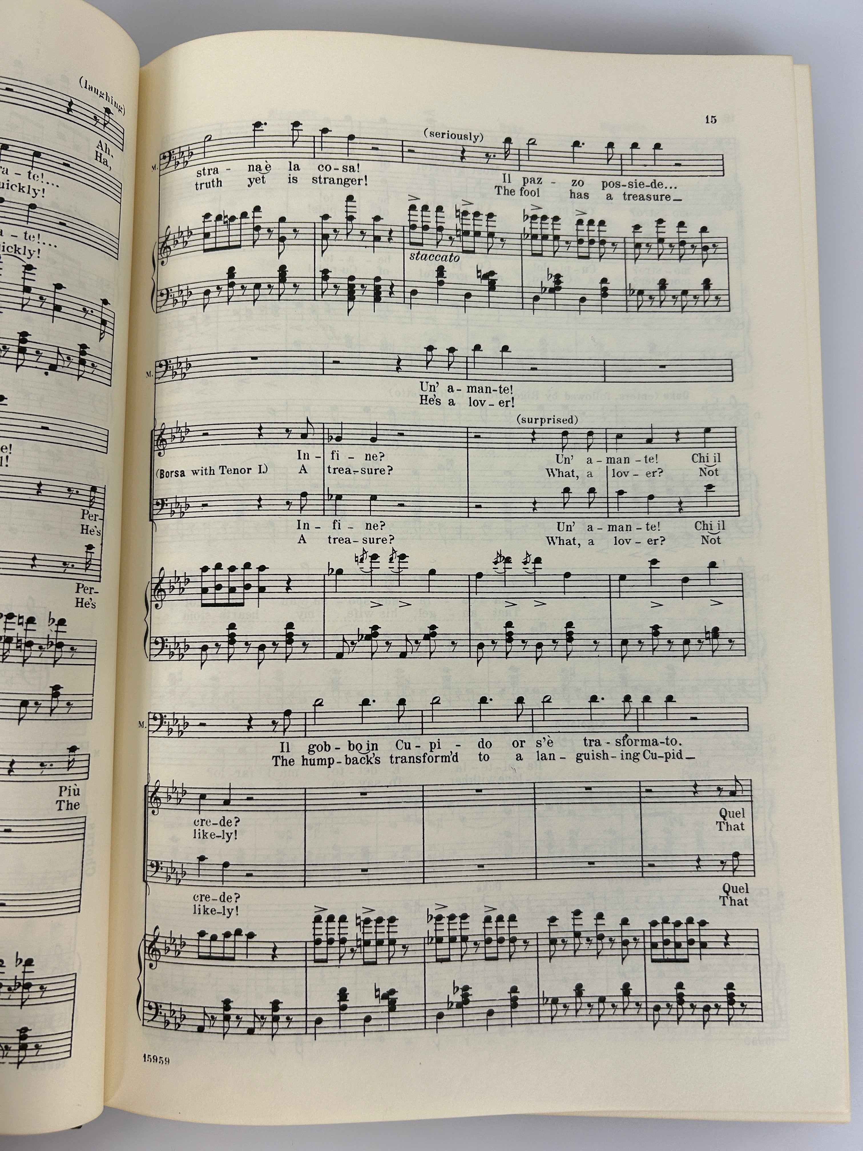 Lot of 2 Verdi Bilingual Opera Scores Rigoletto/Il Trovatore Schirmer HC