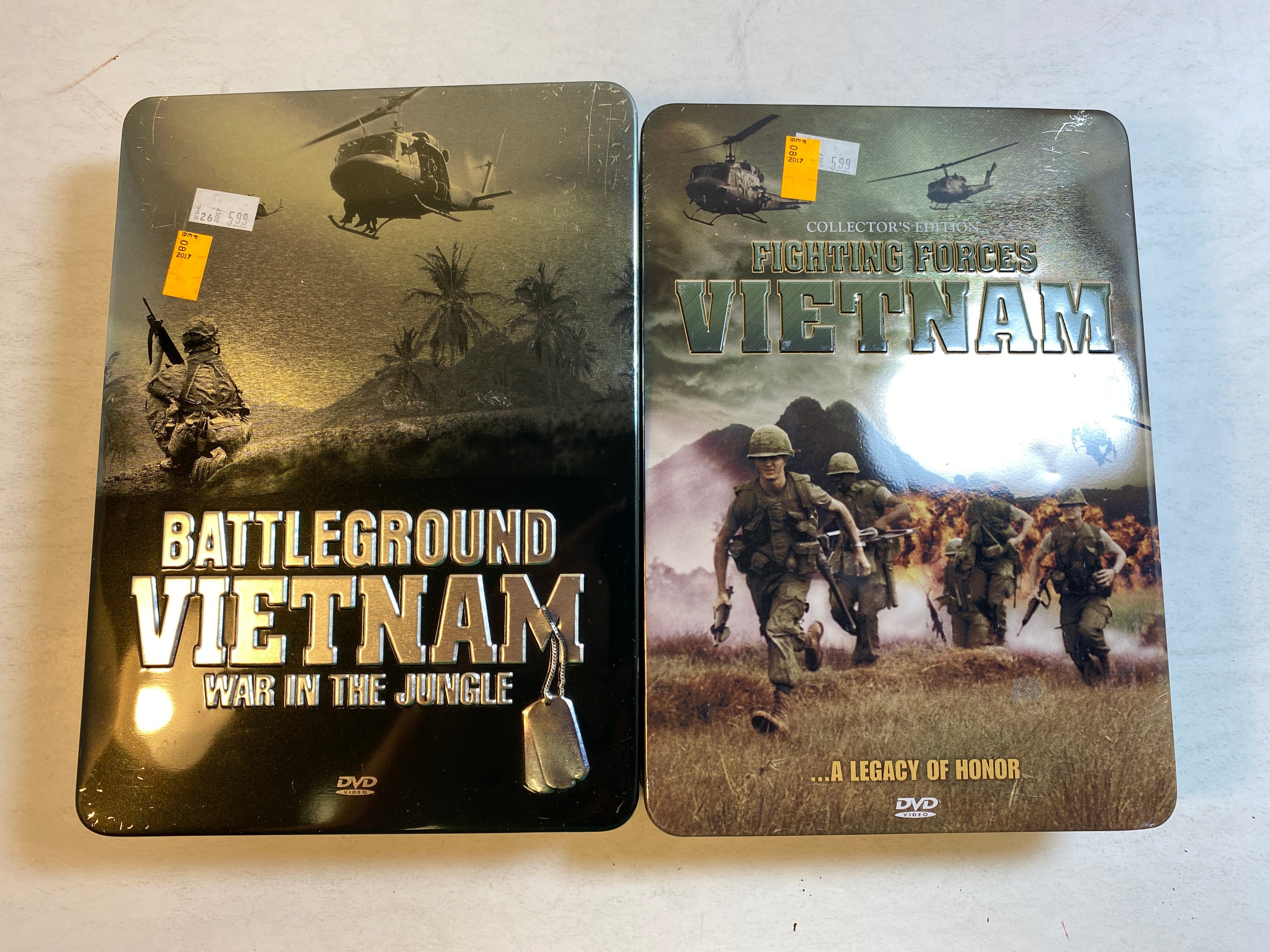 Lot of 2 Vietnam Battleground Fighting Forces History DVD Sets 2005-2009
