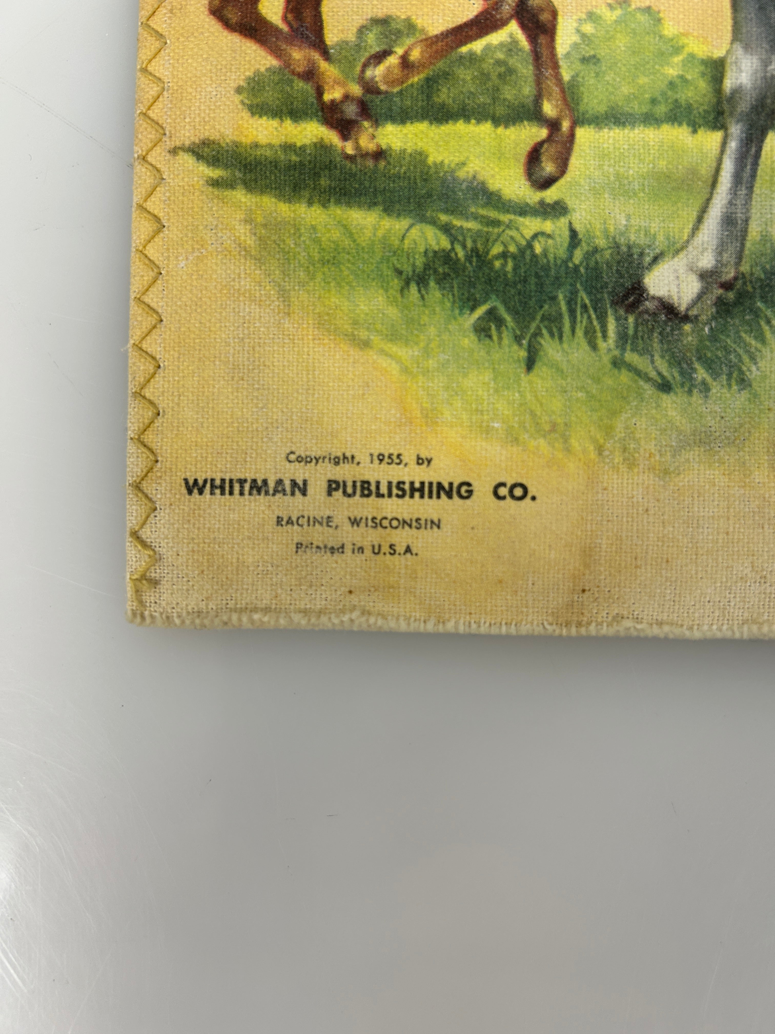 Lot of 2 Vintage Cloth Books Farm Friends/What's In My Pocket? 1955-1971