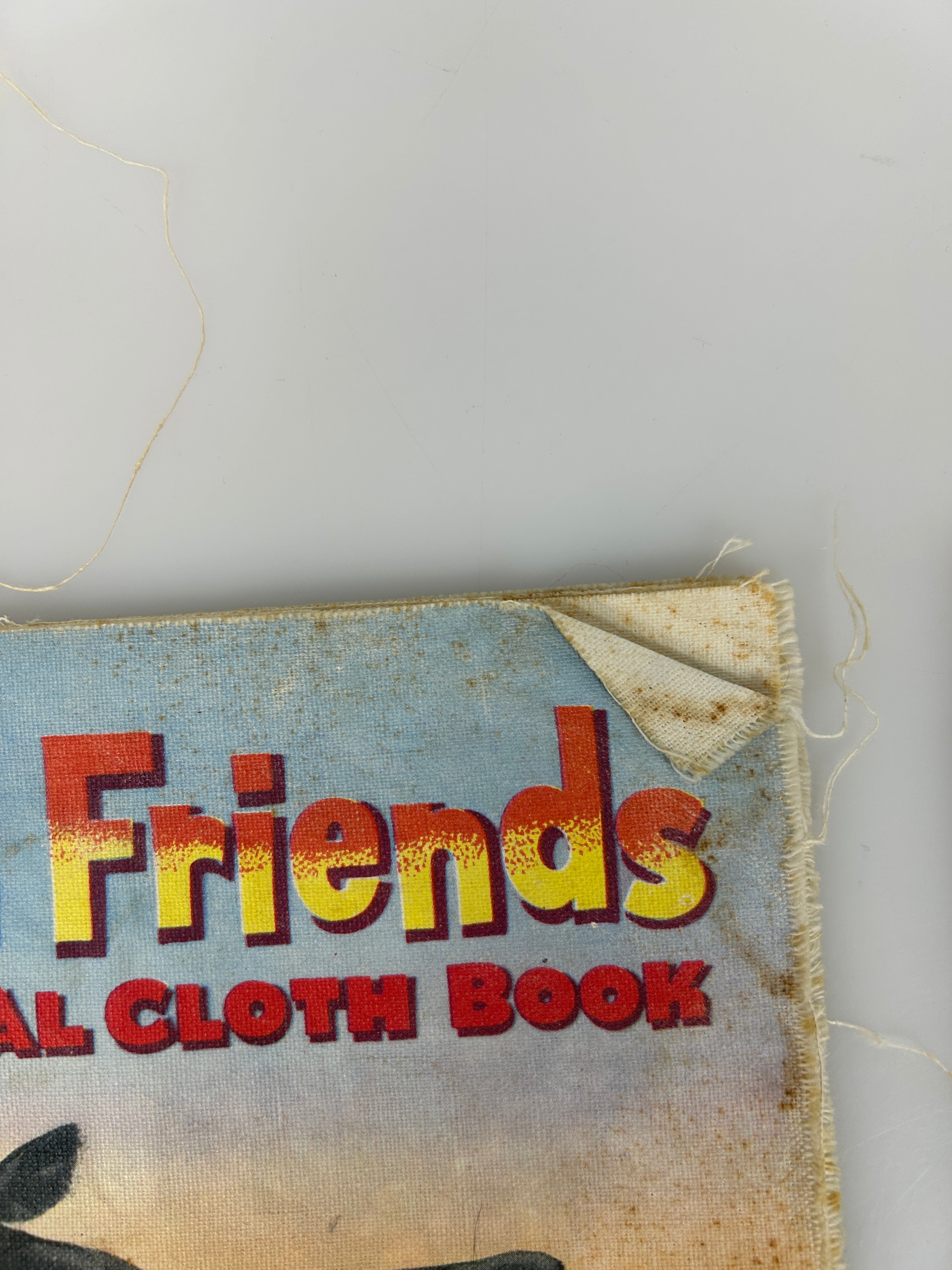 Lot of 2 Vintage Cloth Books Farm Friends/What's In My Pocket? 1955-1971