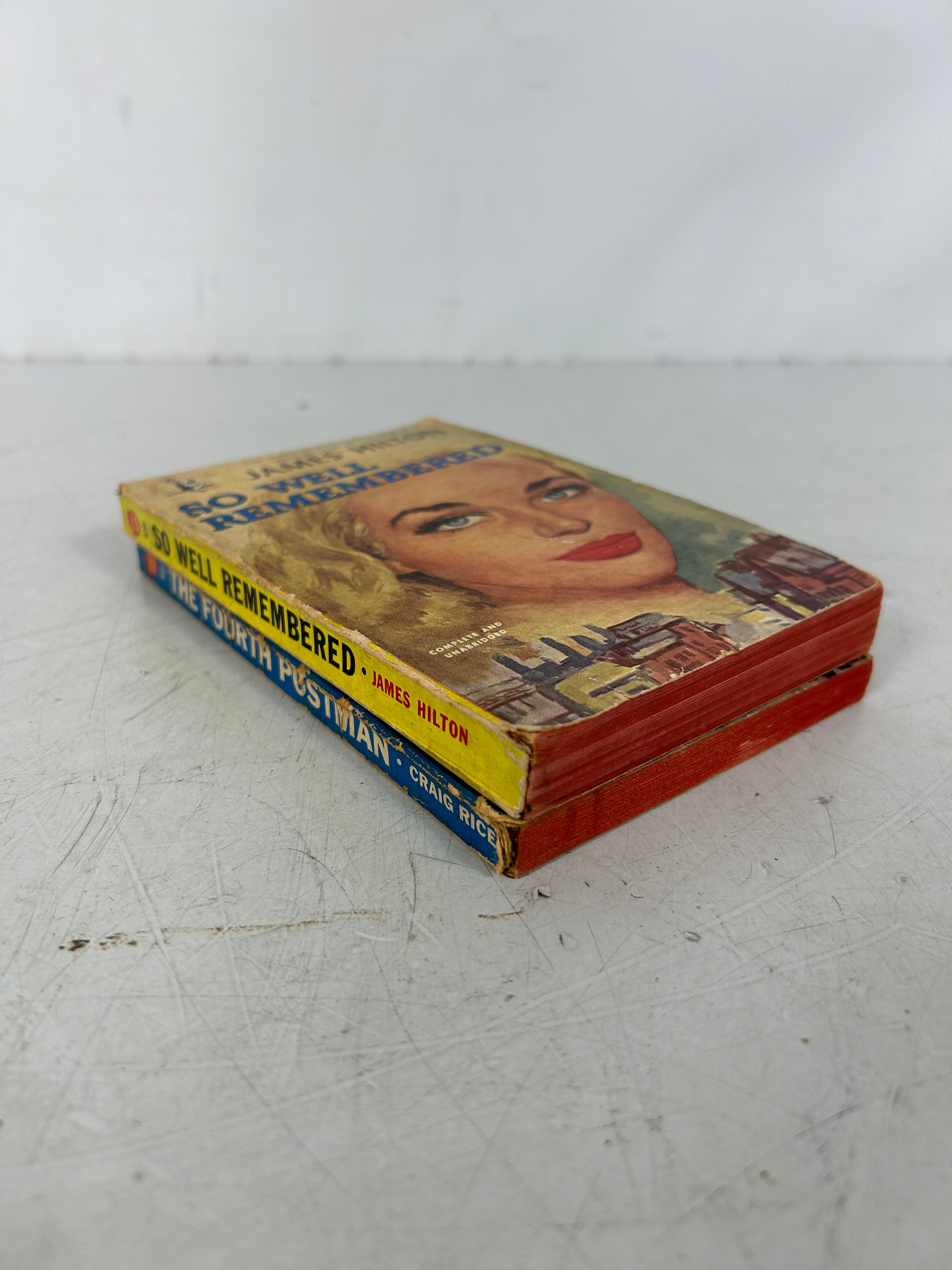 Lot of 2 Vintage Pulp Pocket Book Mystery Paperbacks 1945-1948 SC