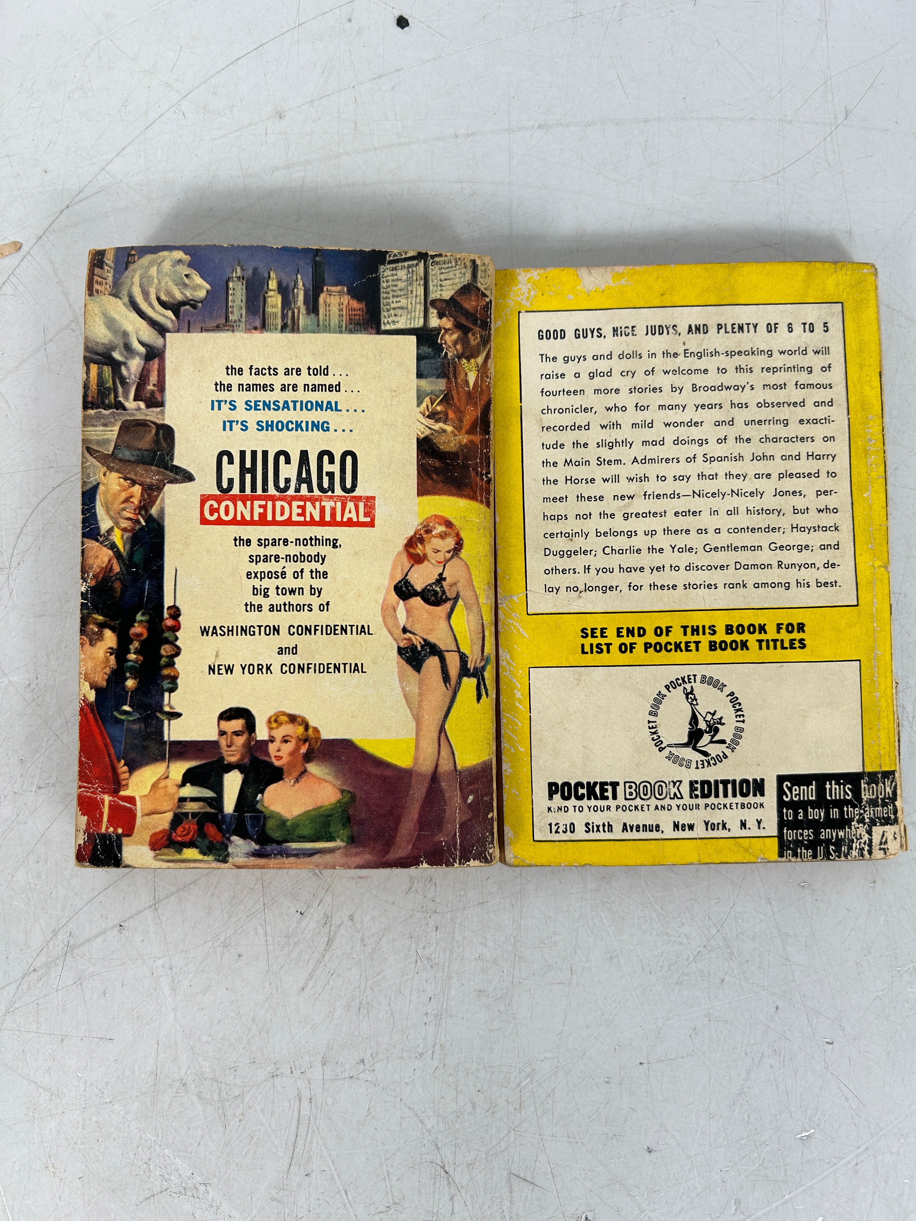 Lot of 2 Vtg Big City Chronicles Chicago Confidential & Take It Easy 1938-50 SC