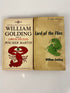 Lot of 2 William Golding Lord of the Flies Pincher Martin paperbacks 1959-1966