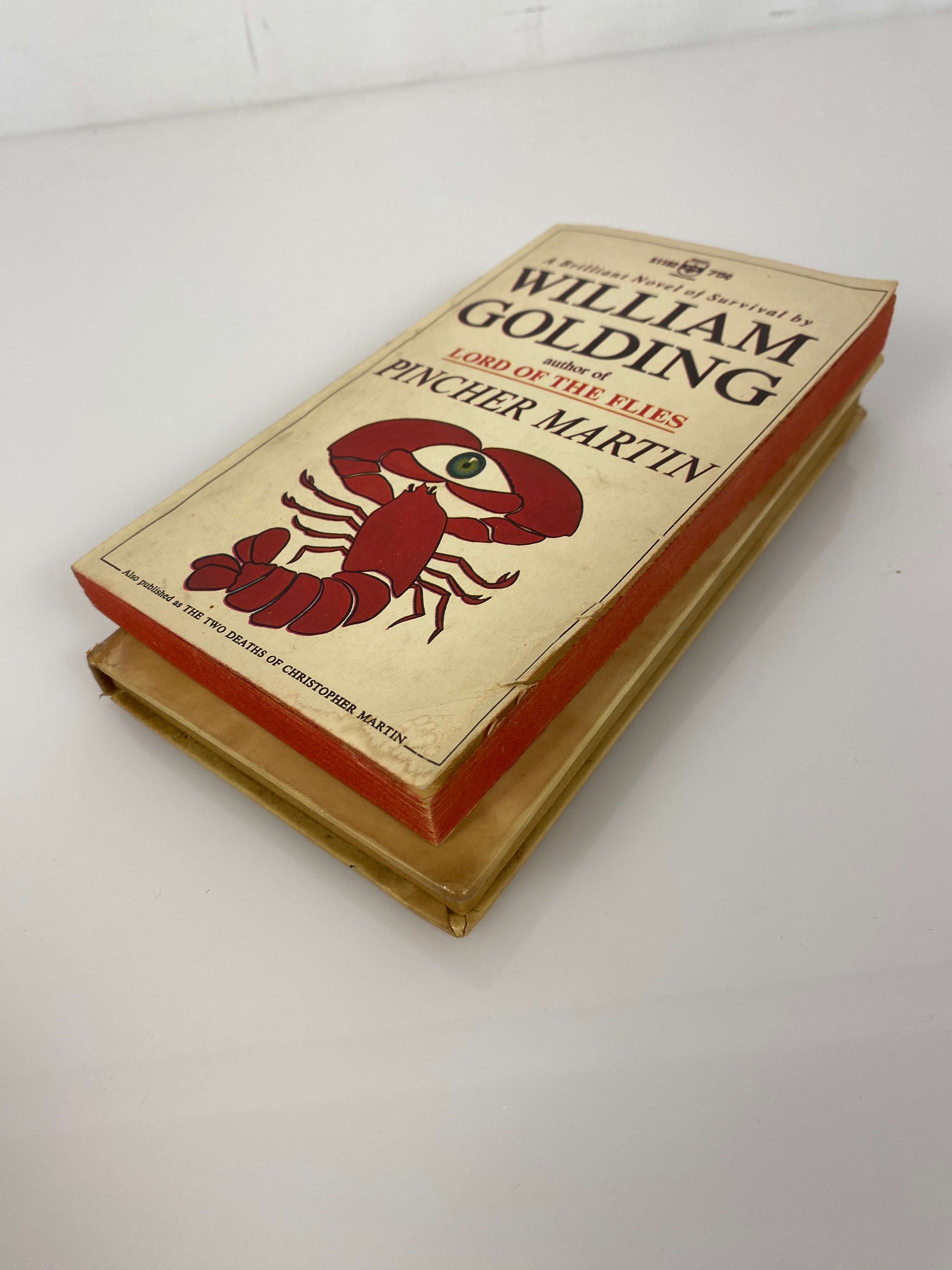 Lot of 2 William Golding Lord of the Flies Pincher Martin paperbacks 1959-1966