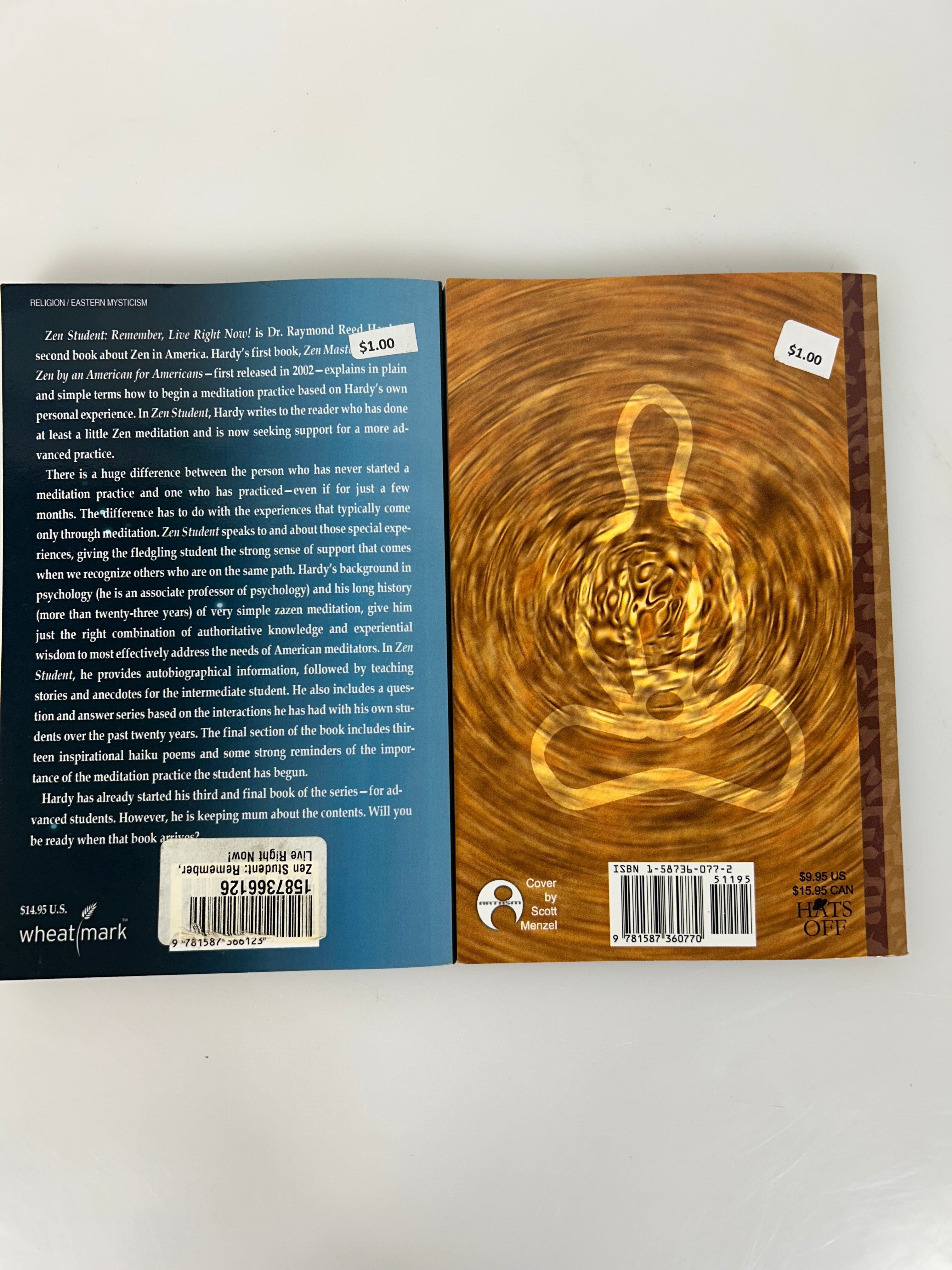 Lot of 2 Zen Studies: Zen Student/Zen Master by Raymond Reed Hardy, PhD SC