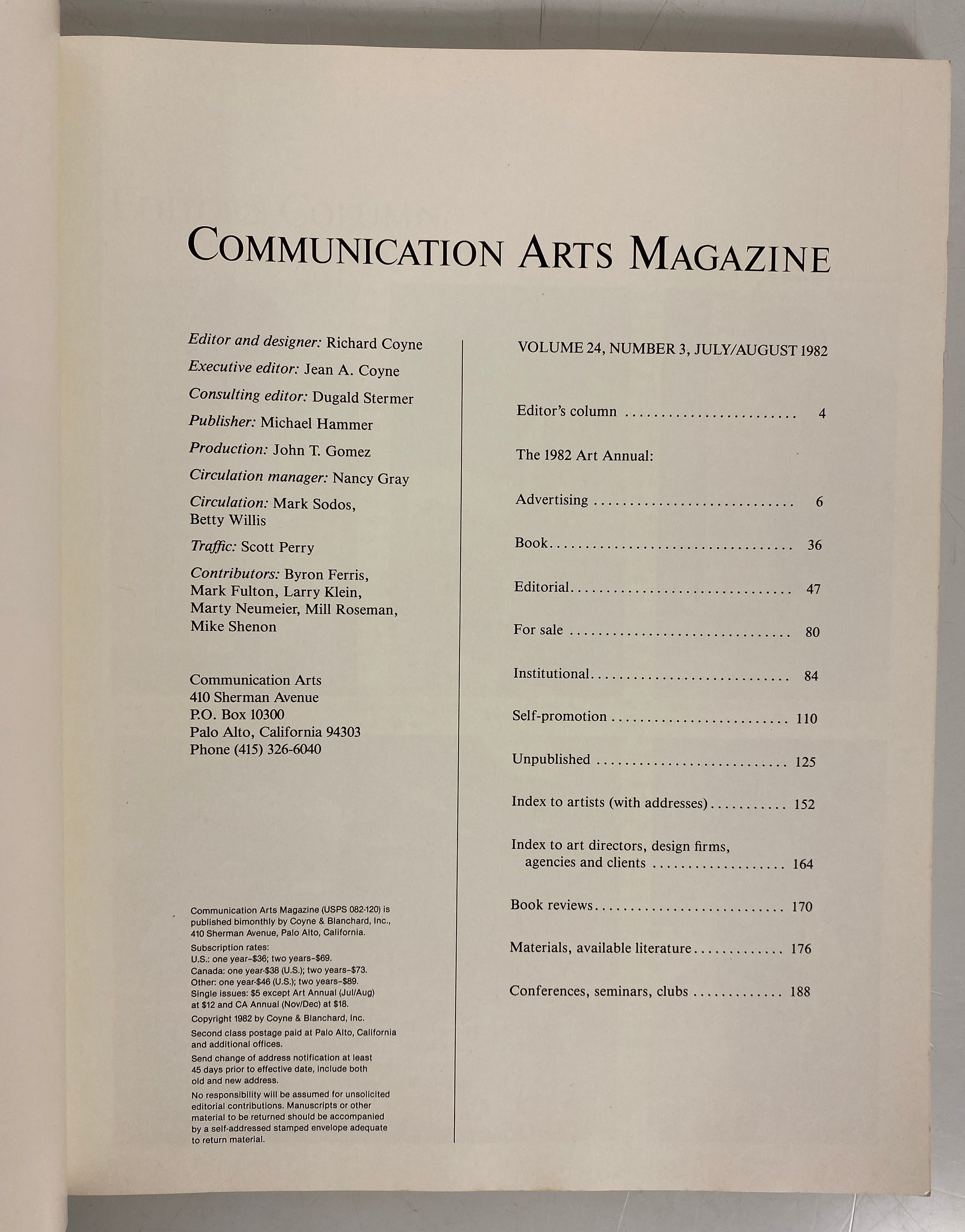 Lot of 20 Communication Arts Magazine 156-173, 15, 176 (1982-1985)