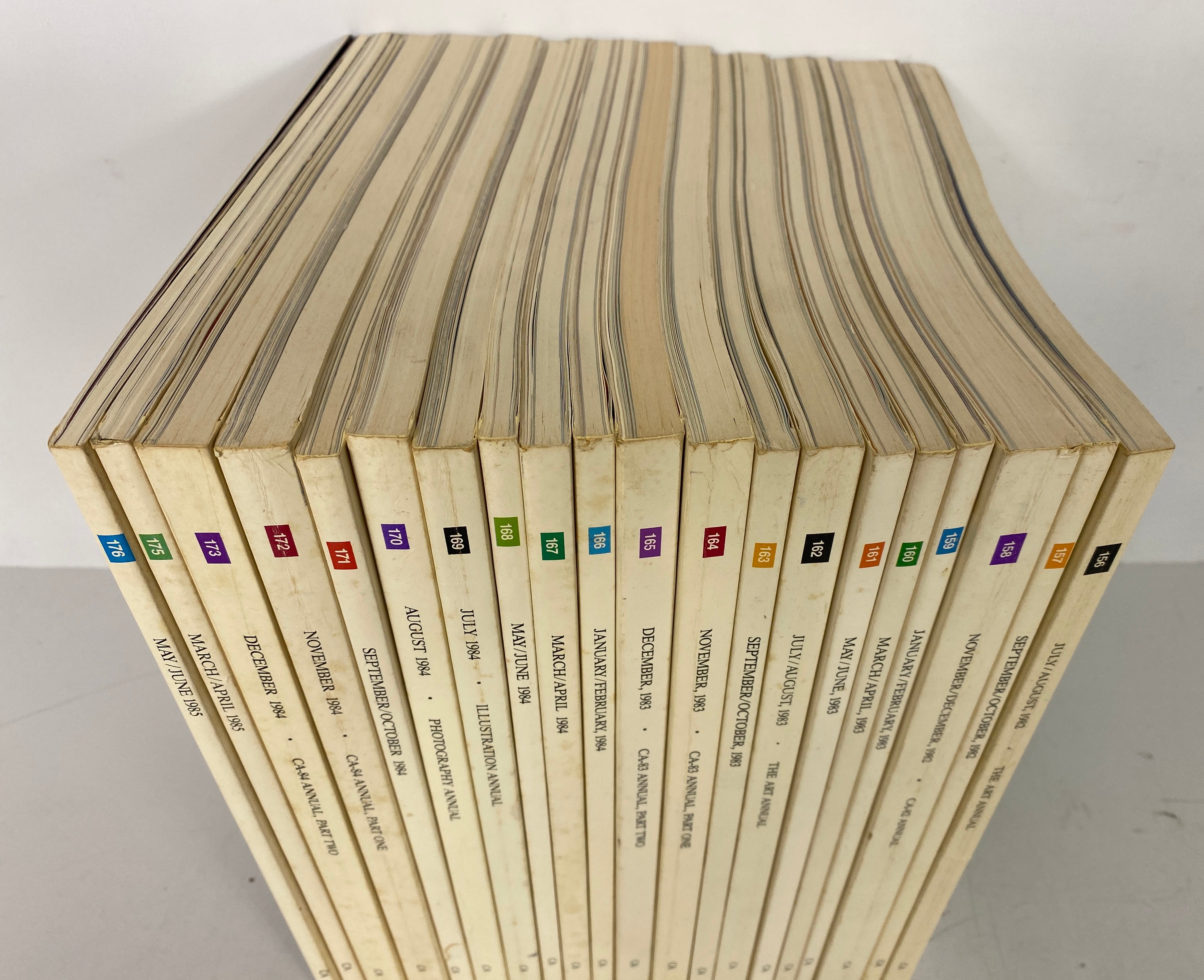 Lot of 20 Communication Arts Magazine 156-173, 15, 176 (1982-1985)
