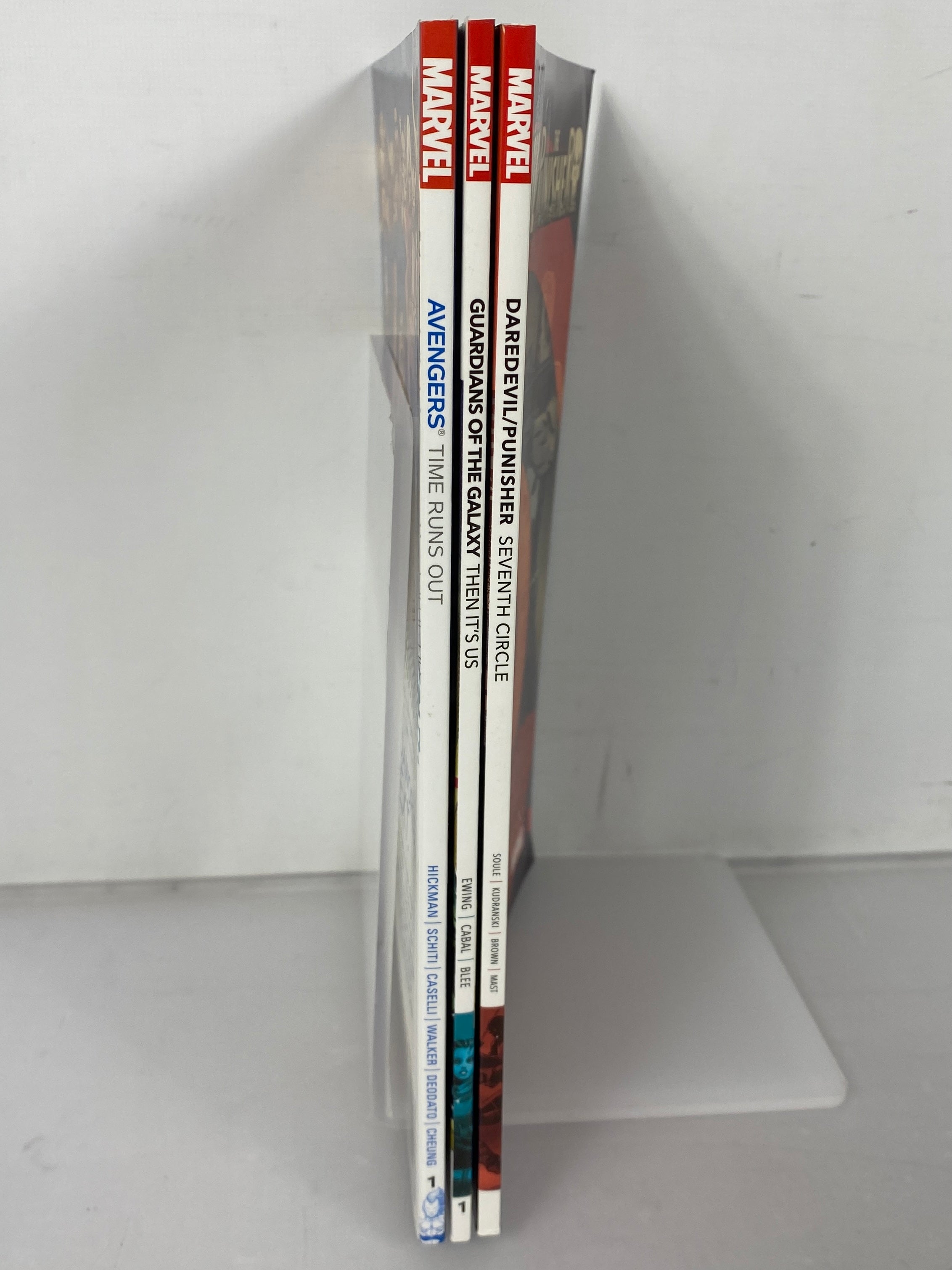 Lot of 3 Avengers, Guardians of the Galaxy, Daredevil (Marvel) Graphic Novels SC