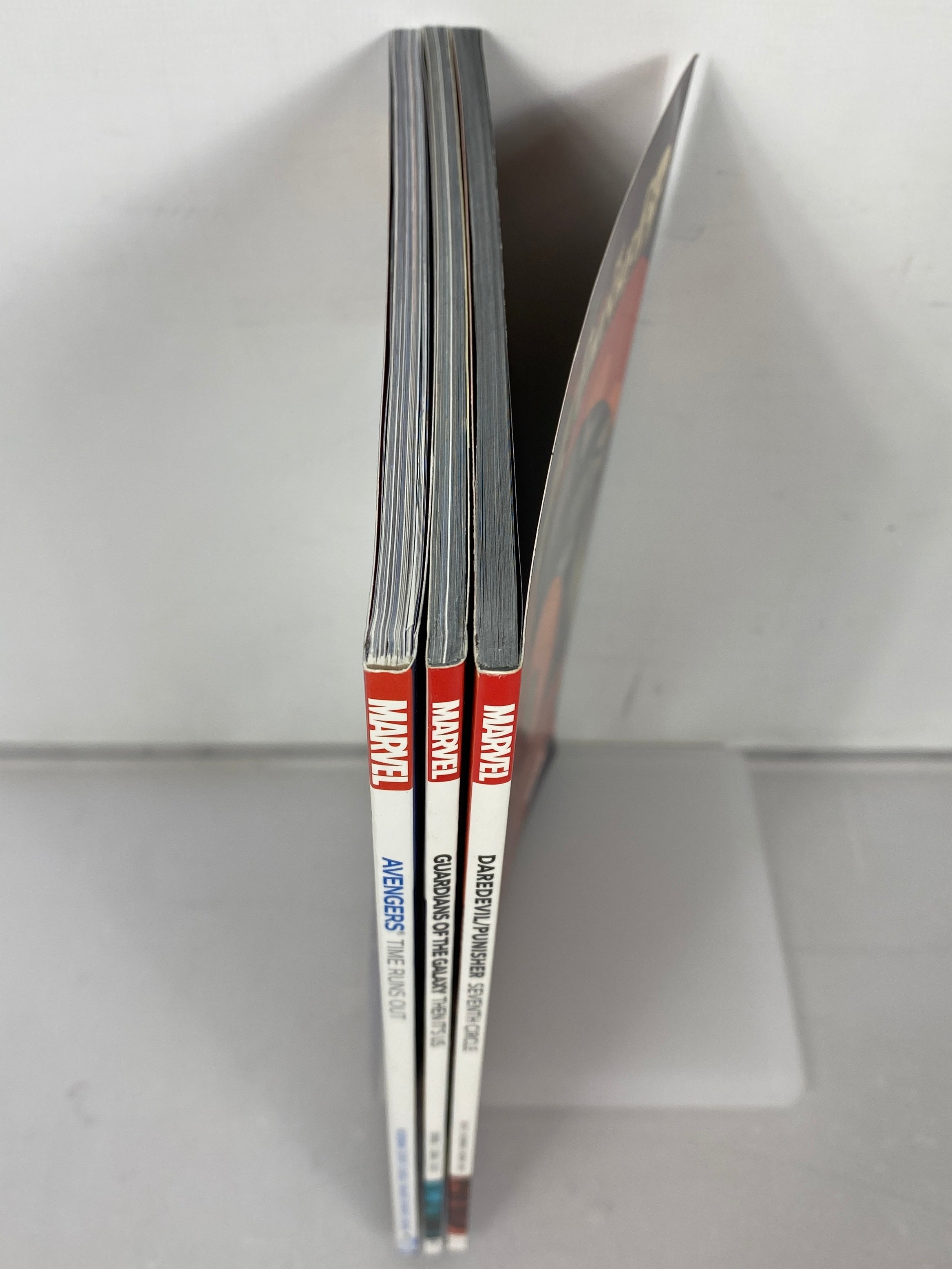 Lot of 3 Avengers, Guardians of the Galaxy, Daredevil (Marvel) Graphic Novels SC