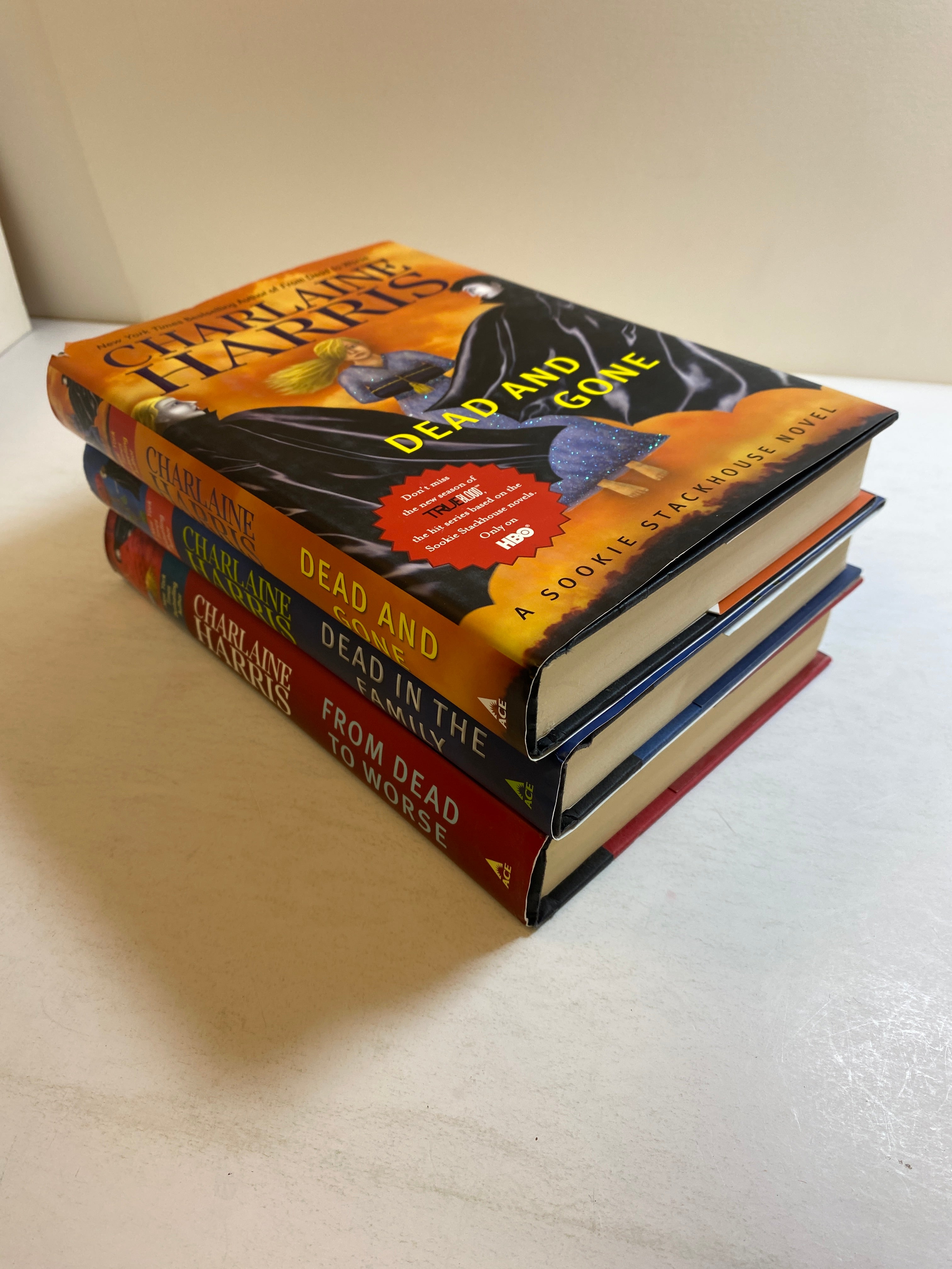 Lot of 3 Charlaine Harris Sookie Stackhouse Novels HCDJ *First Edition*