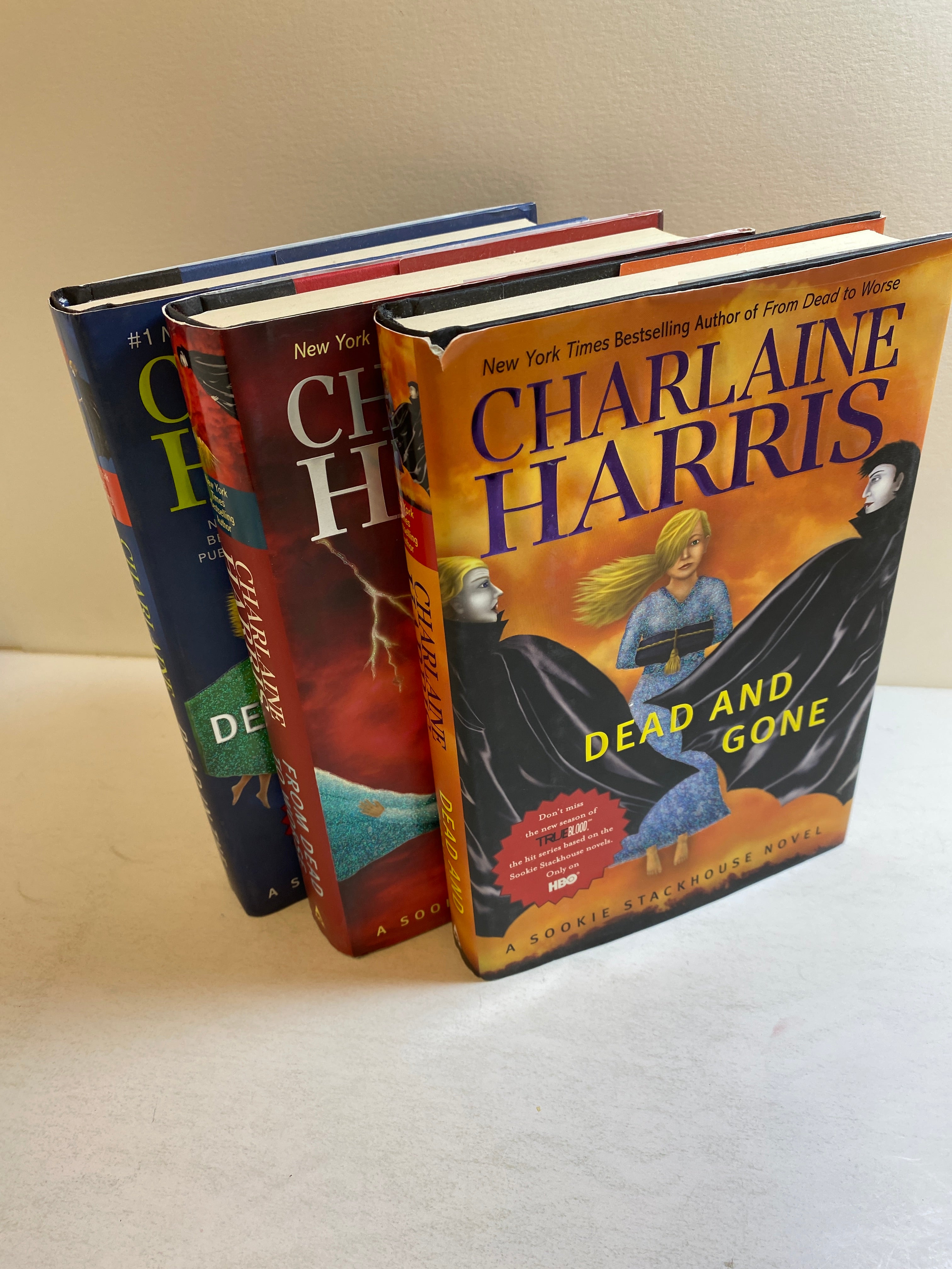 Lot of 3 Charlaine Harris Sookie Stackhouse Novels HCDJ *First Edition*