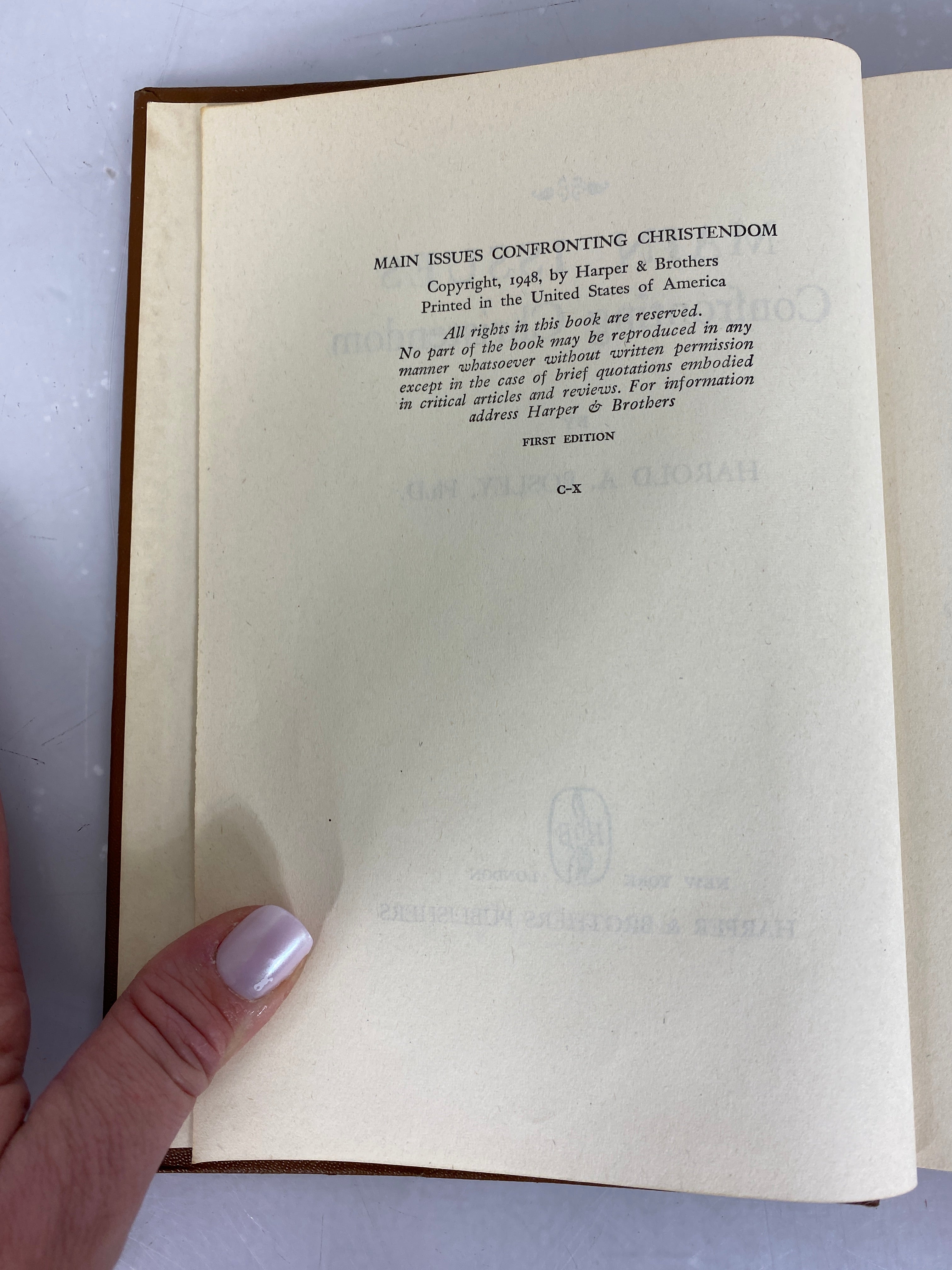 Lot of 3 Christian Studies 1948-1960 HC DJ