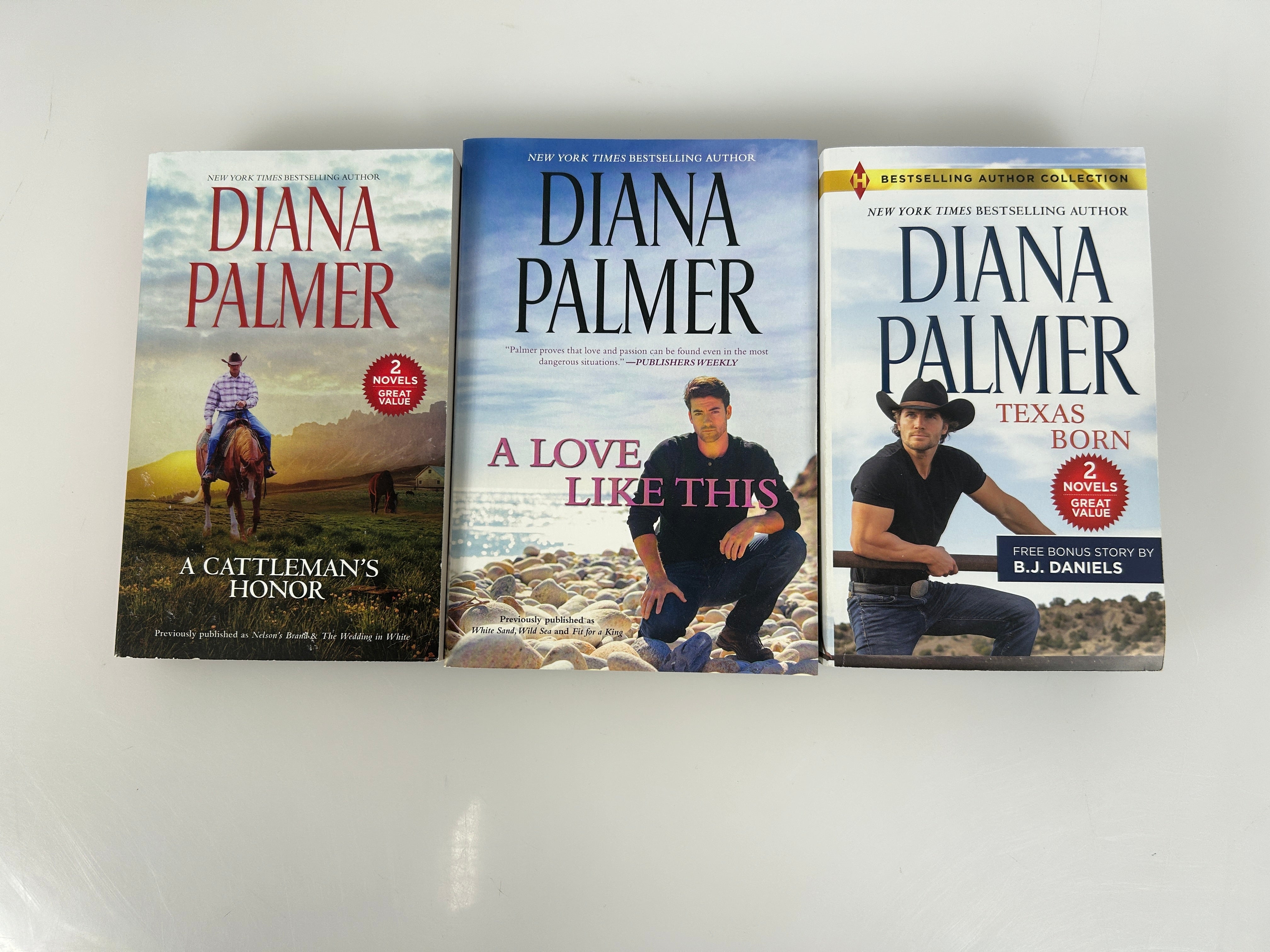 Lot of 3 Diana Palmer A Love Like This & 2 2-In-1's Novels SC