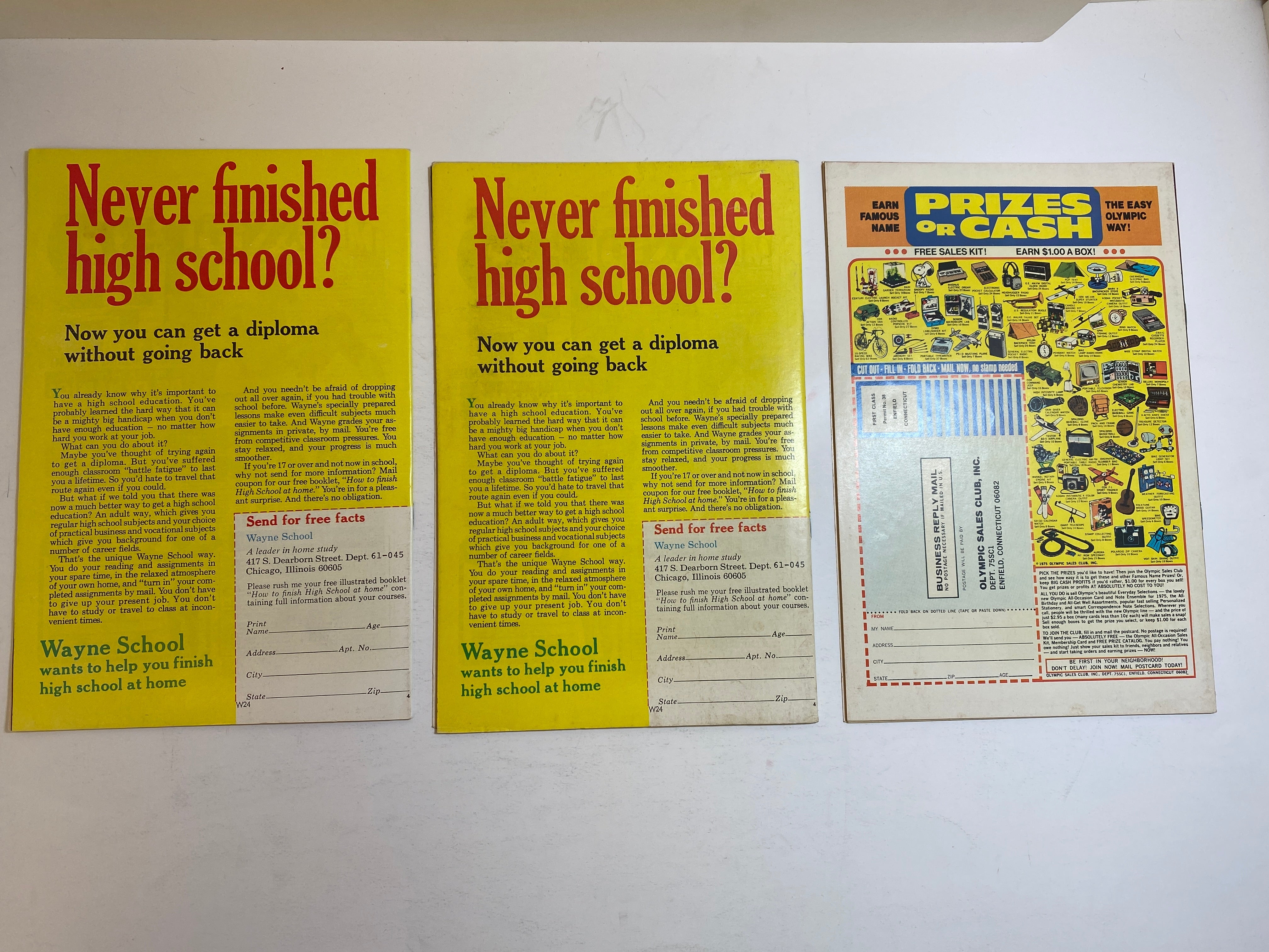 Lot of 3 Grim Ghost Atlas Comics 1975