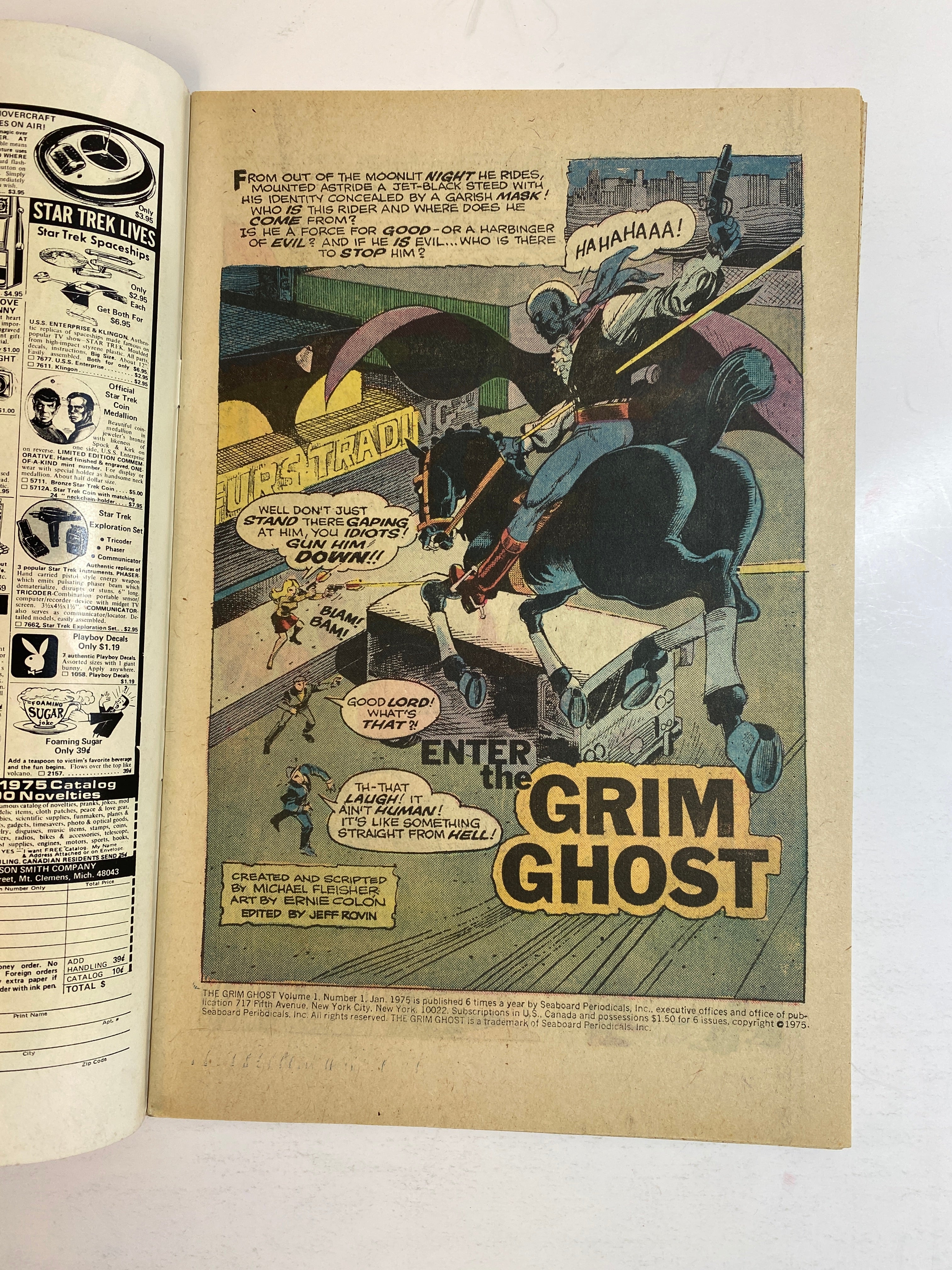 Lot of 3 Grim Ghost Atlas Comics 1975