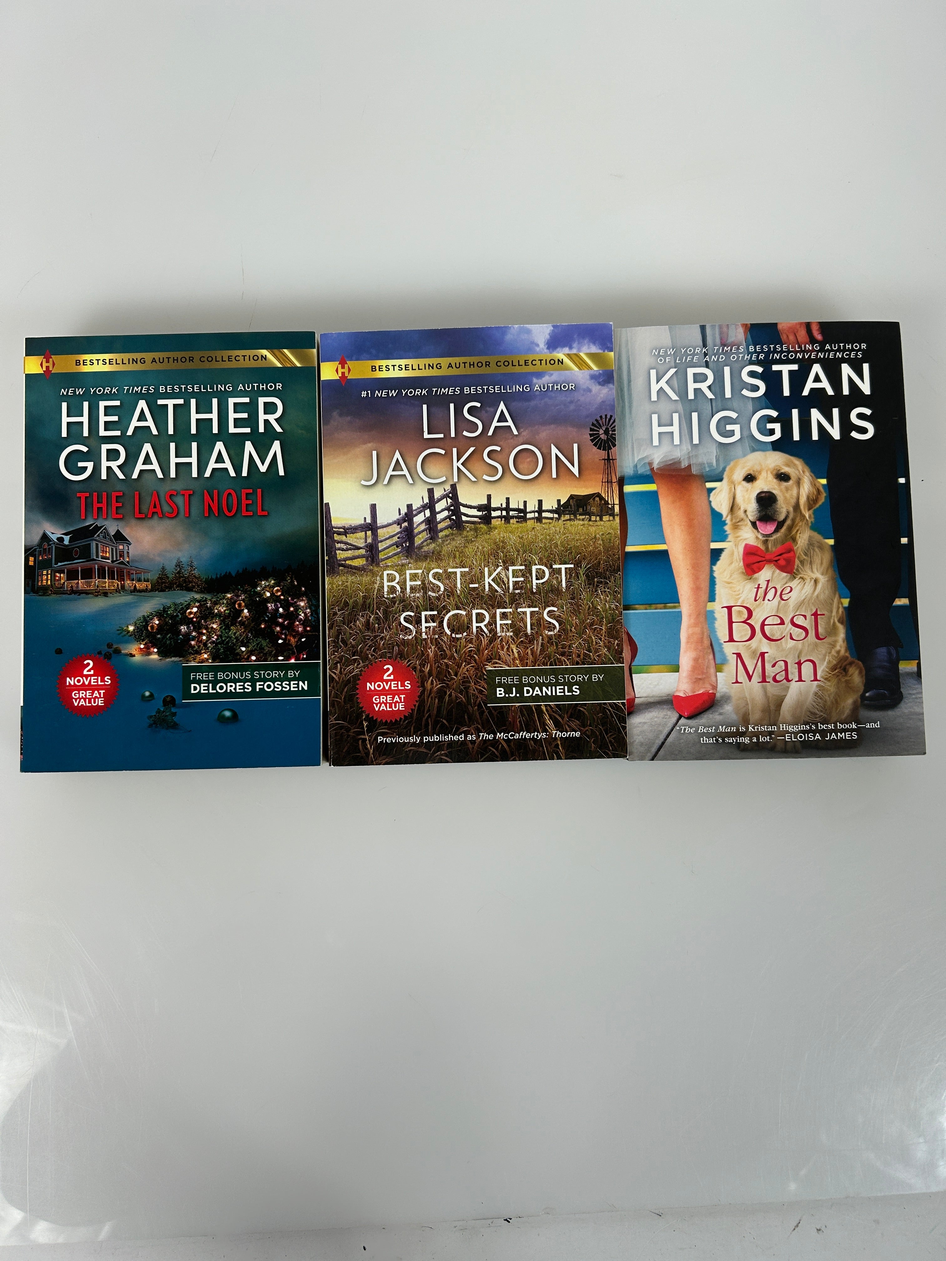 Lot of 3 Harlequin 2 Bestselling Author 2-in-1s/The Best Man Kristin Higgins SC