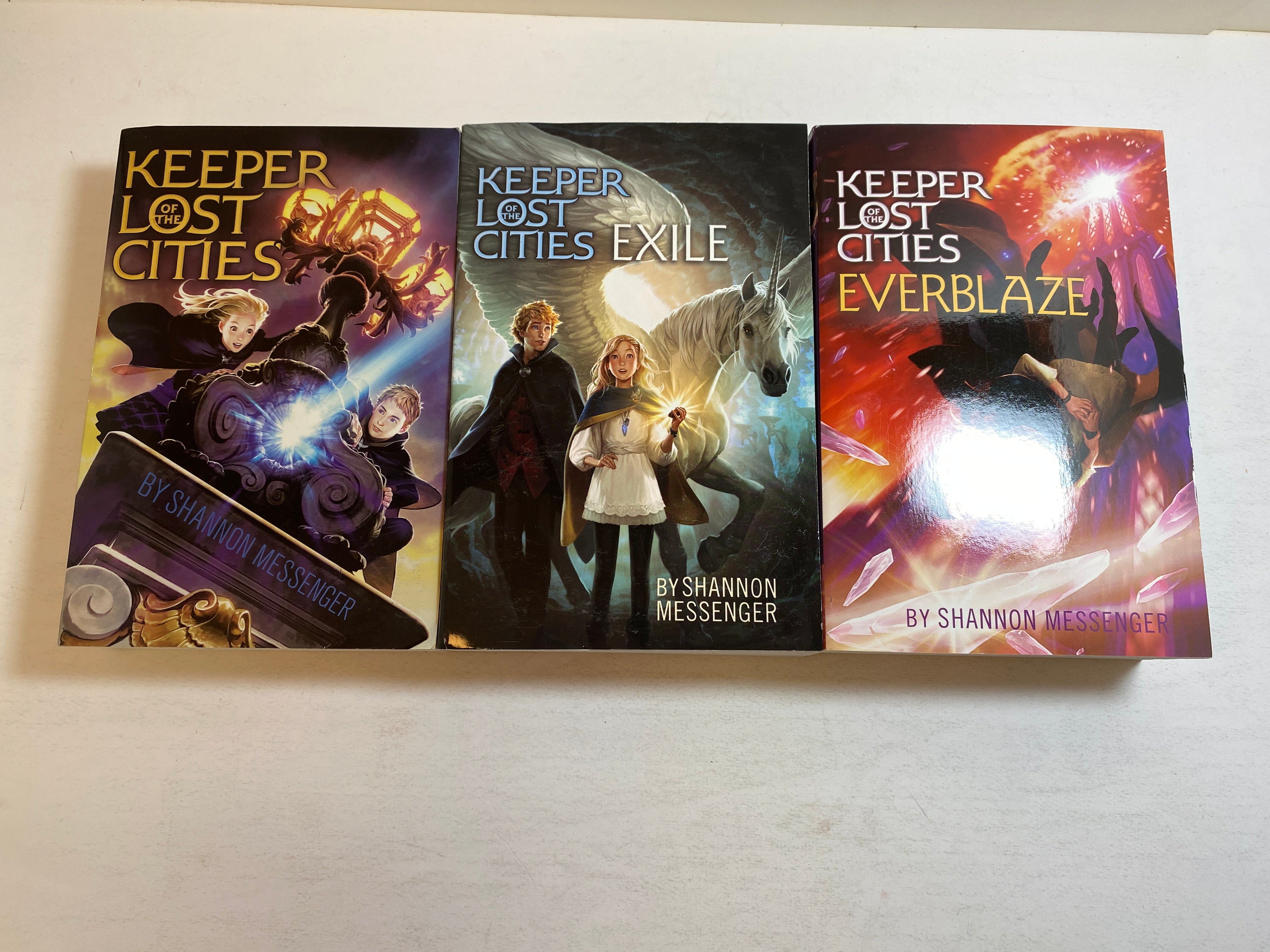 Lot of 3 Lost Cities SC Books 1-3 Shannon Messenger 2012-2014