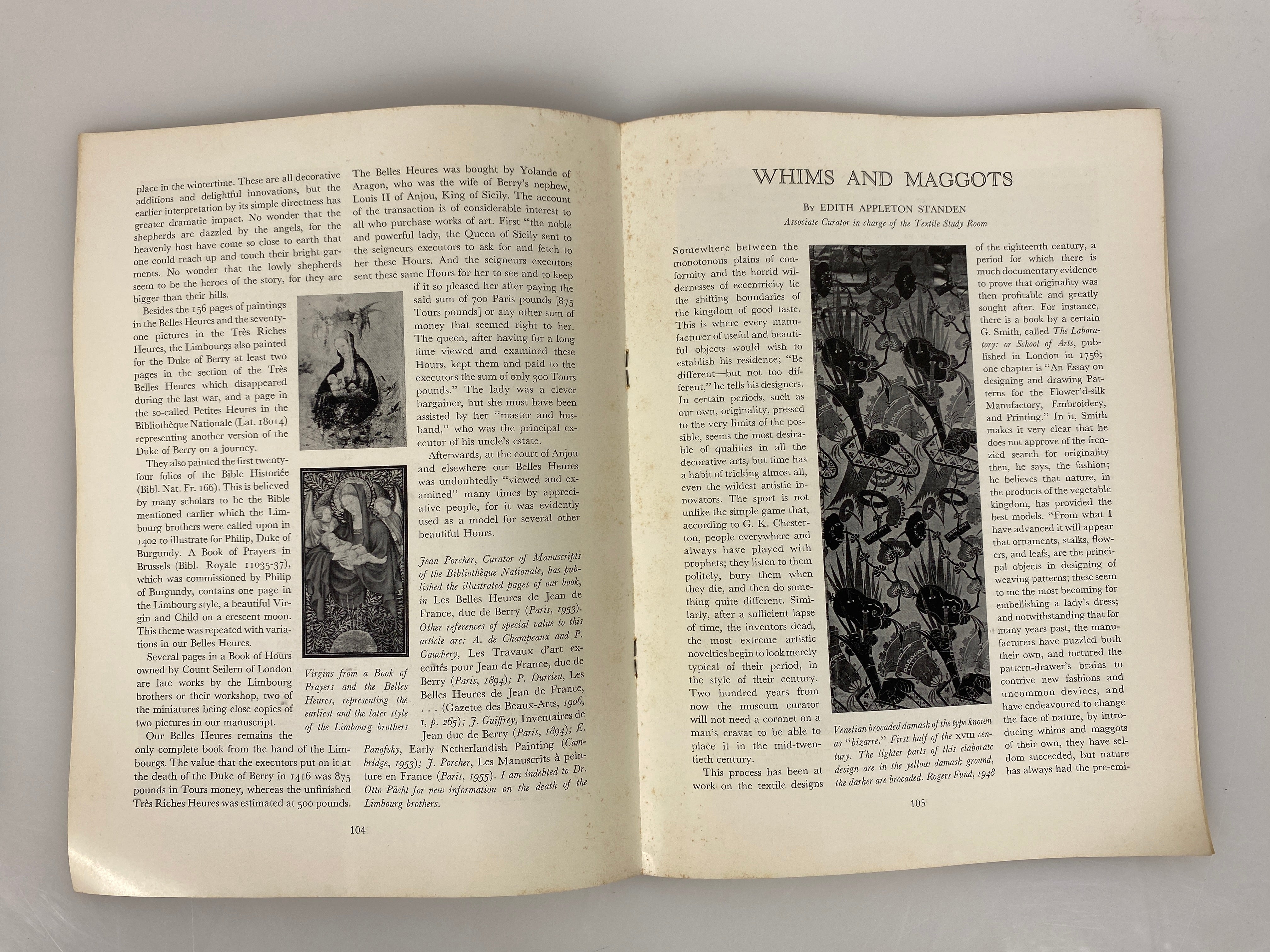 Lot of 3 Metropolitan Museum of Art Bulletins 1956