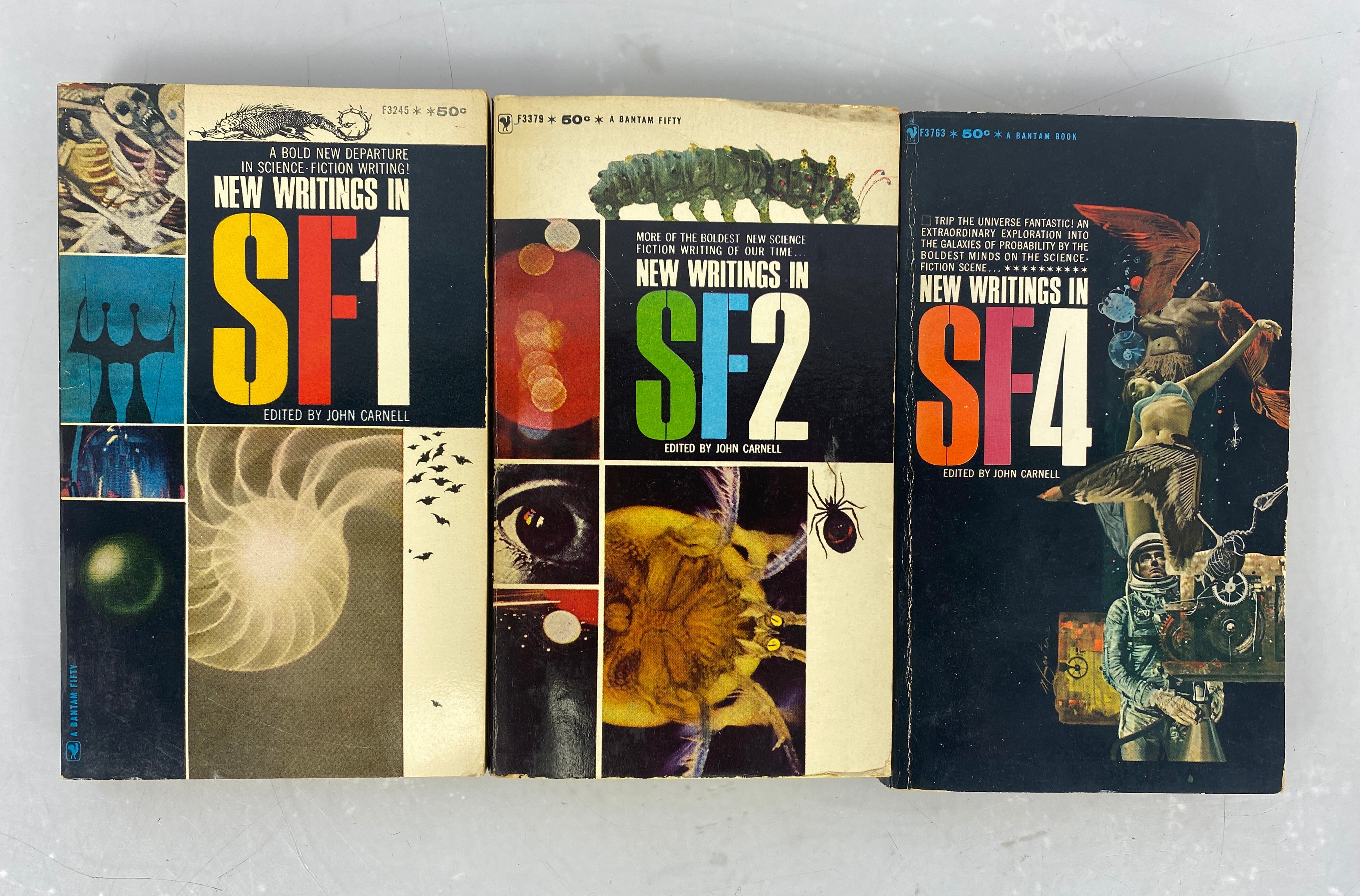 Lot of 3 New Writings in Sci Fi (SF) John Carnell 1964-1966