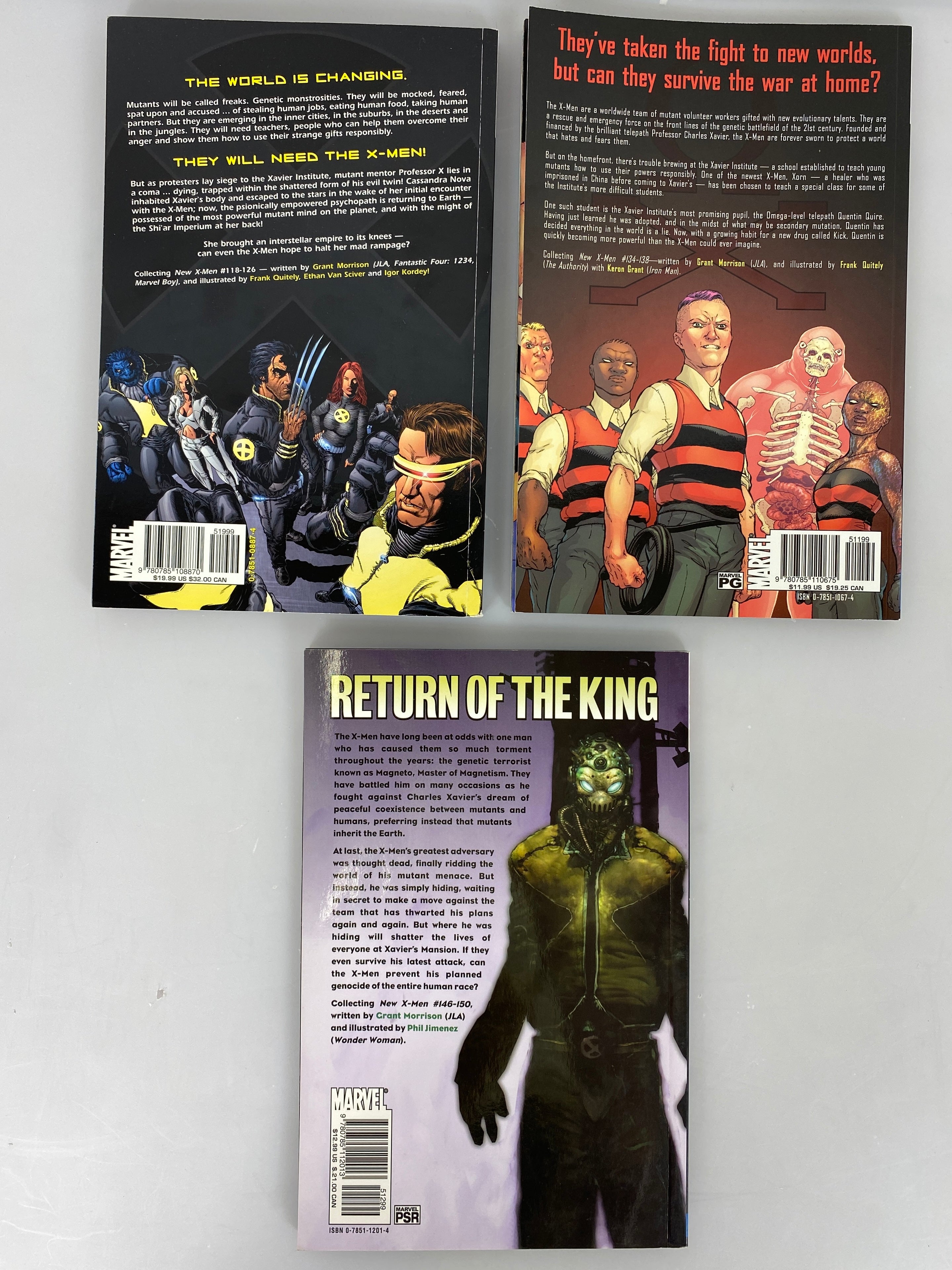 Lot of 3 New X-Men Vol. 2, 4, 6 (Marvel 2002-2004) SC