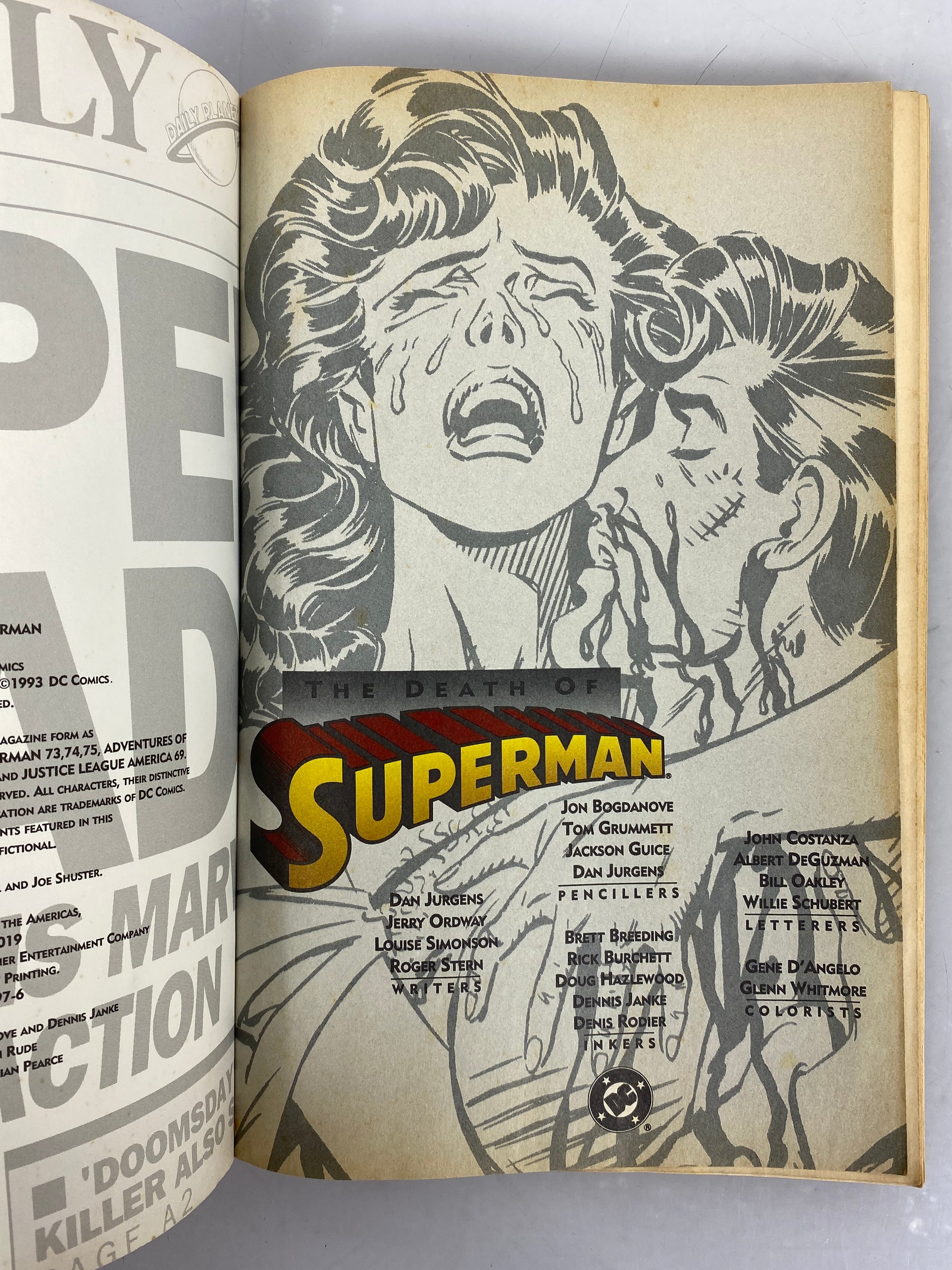 Lot of 3 Superman Graphic Novels: Death, Batman, Harvest of Youth SC