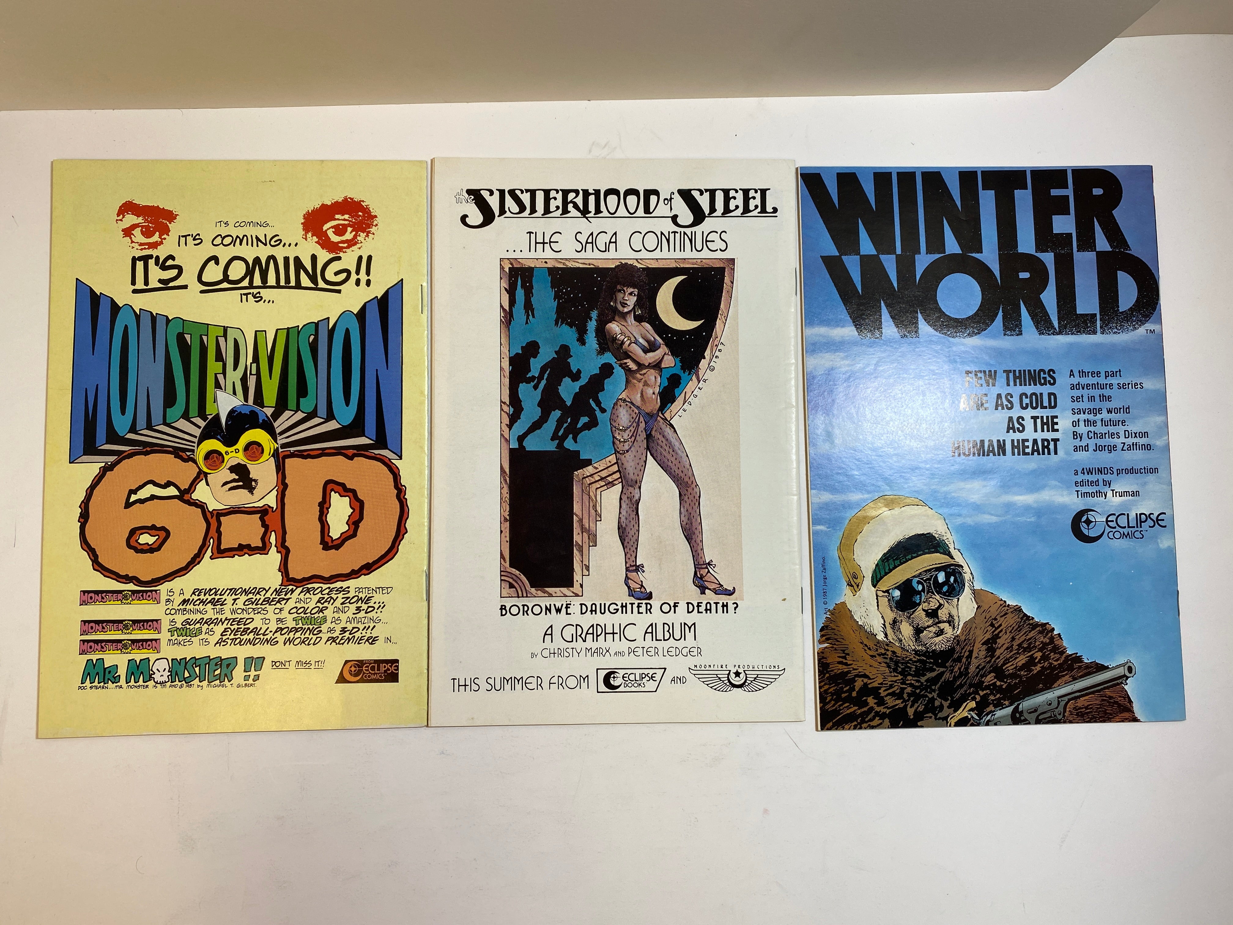 Lot of 3 Valkyrie Mini Series Eclipse Comics 1987