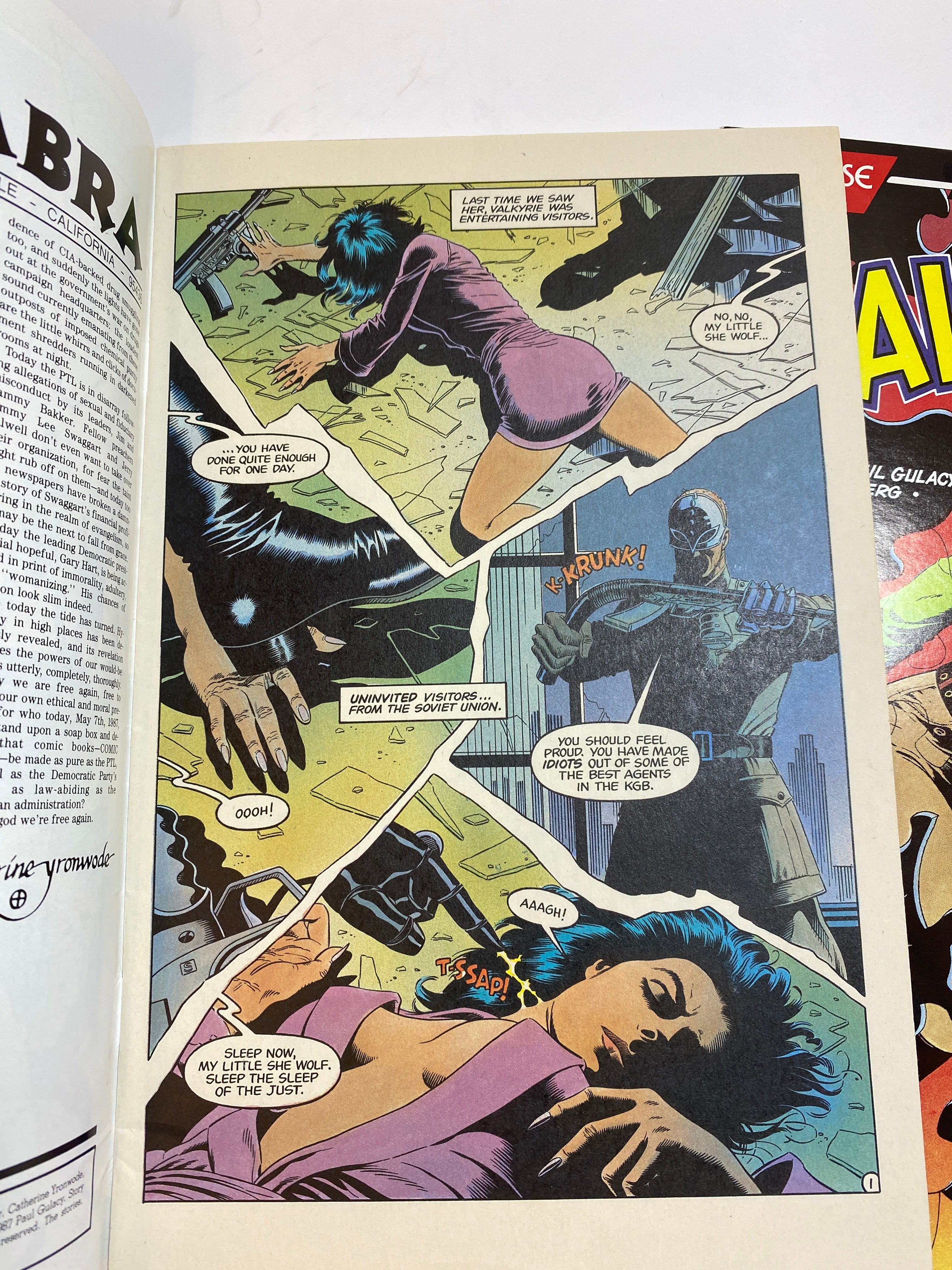 Lot of 3 Valkyrie Mini Series Eclipse Comics 1987