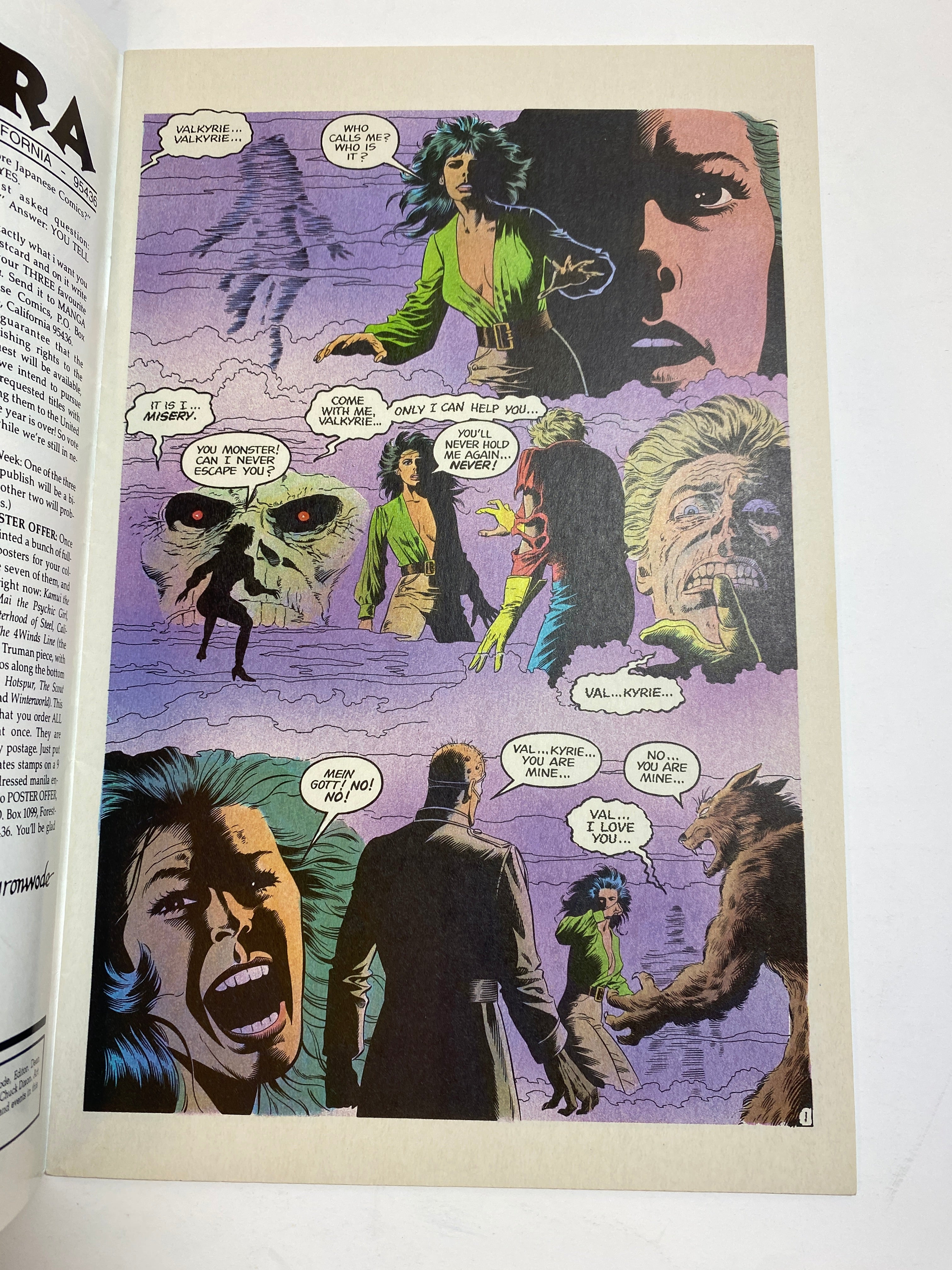 Lot of 3 Valkyrie Mini Series Eclipse Comics 1987