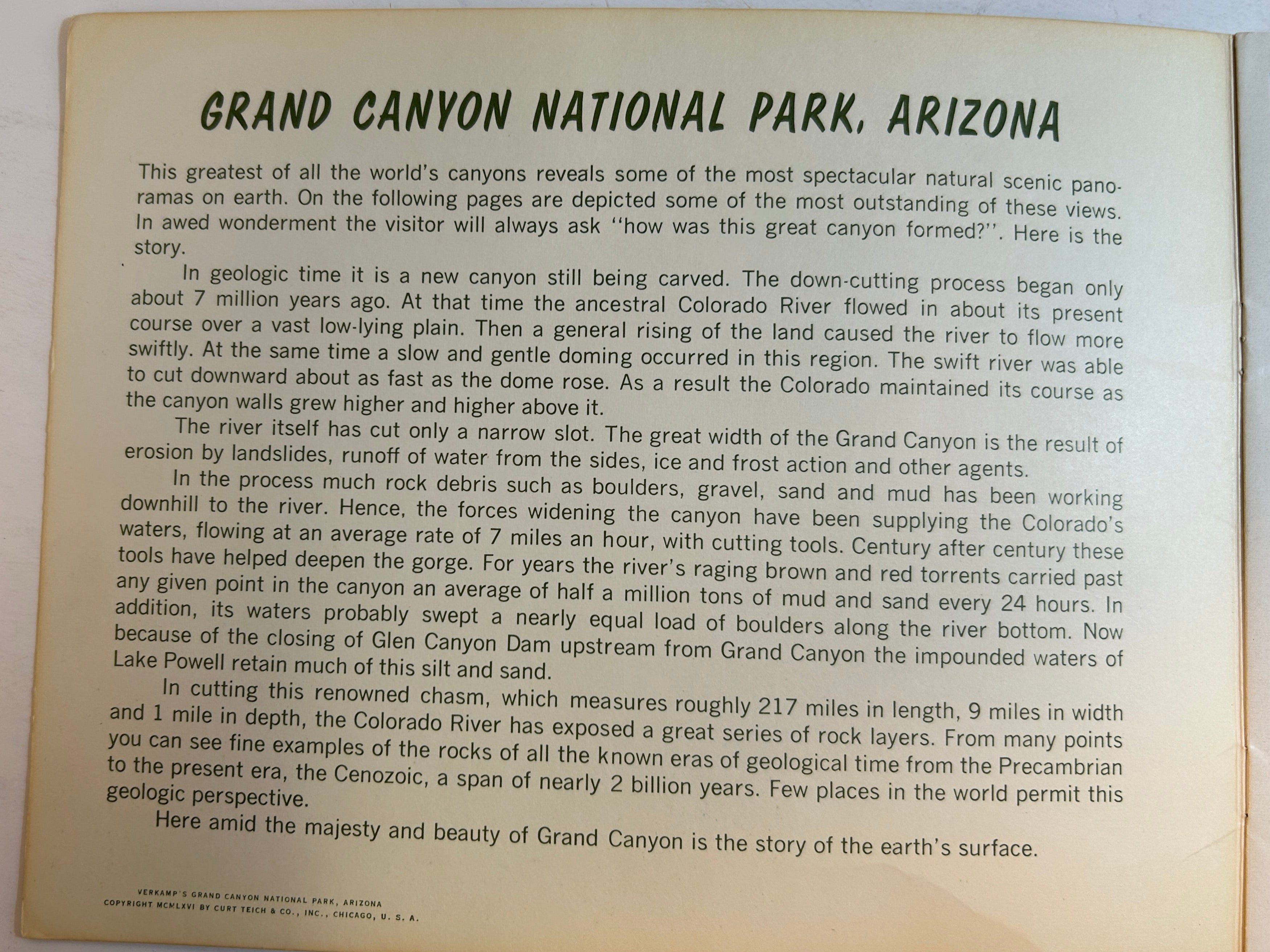 Lot of 3 Vint National Park Souvenir Books Grand Canyon/Rocky Mtn/Pike's Peak SC