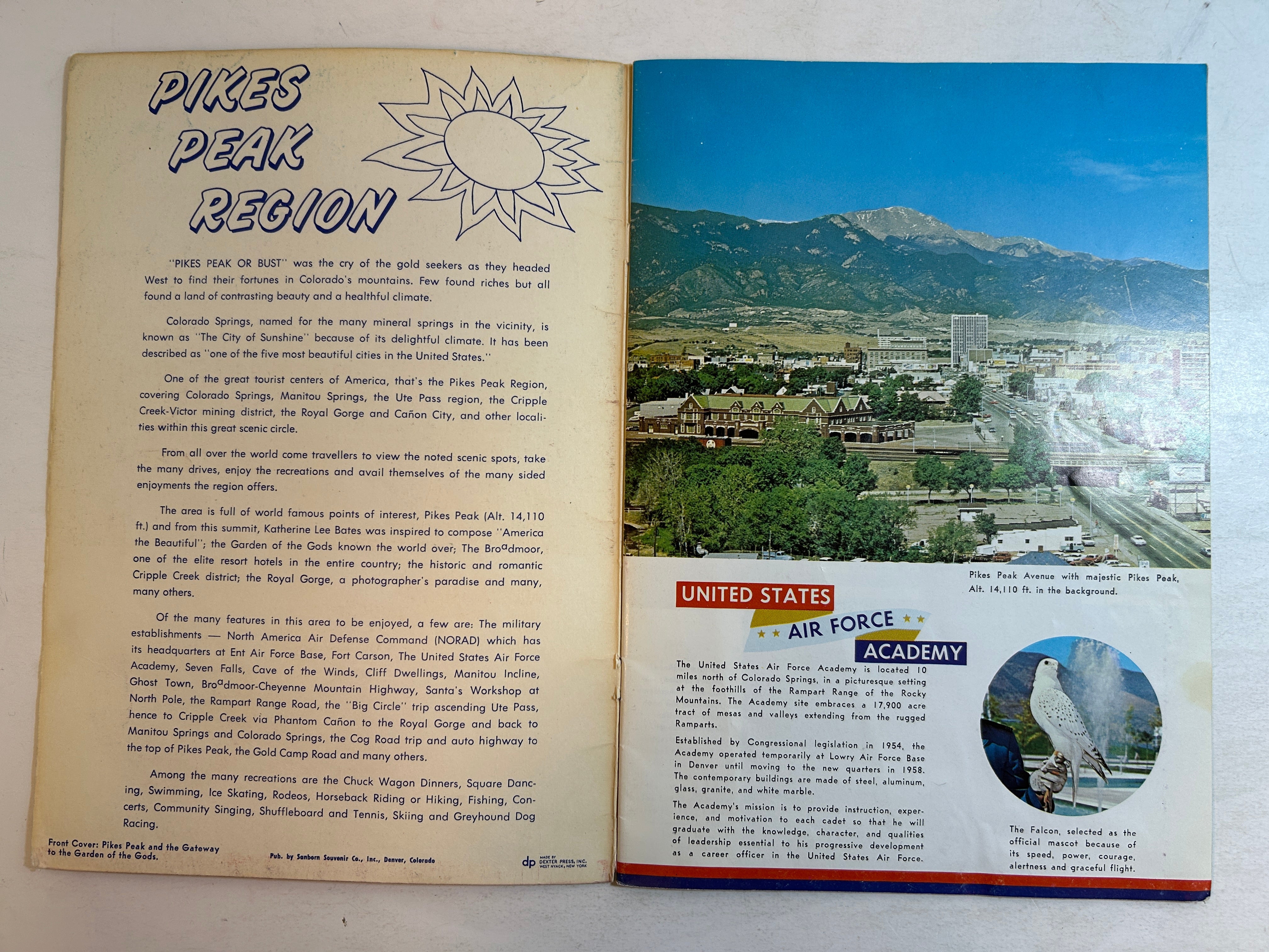 Lot of 3 Vint National Park Souvenir Books Grand Canyon/Rocky Mtn/Pike's Peak SC