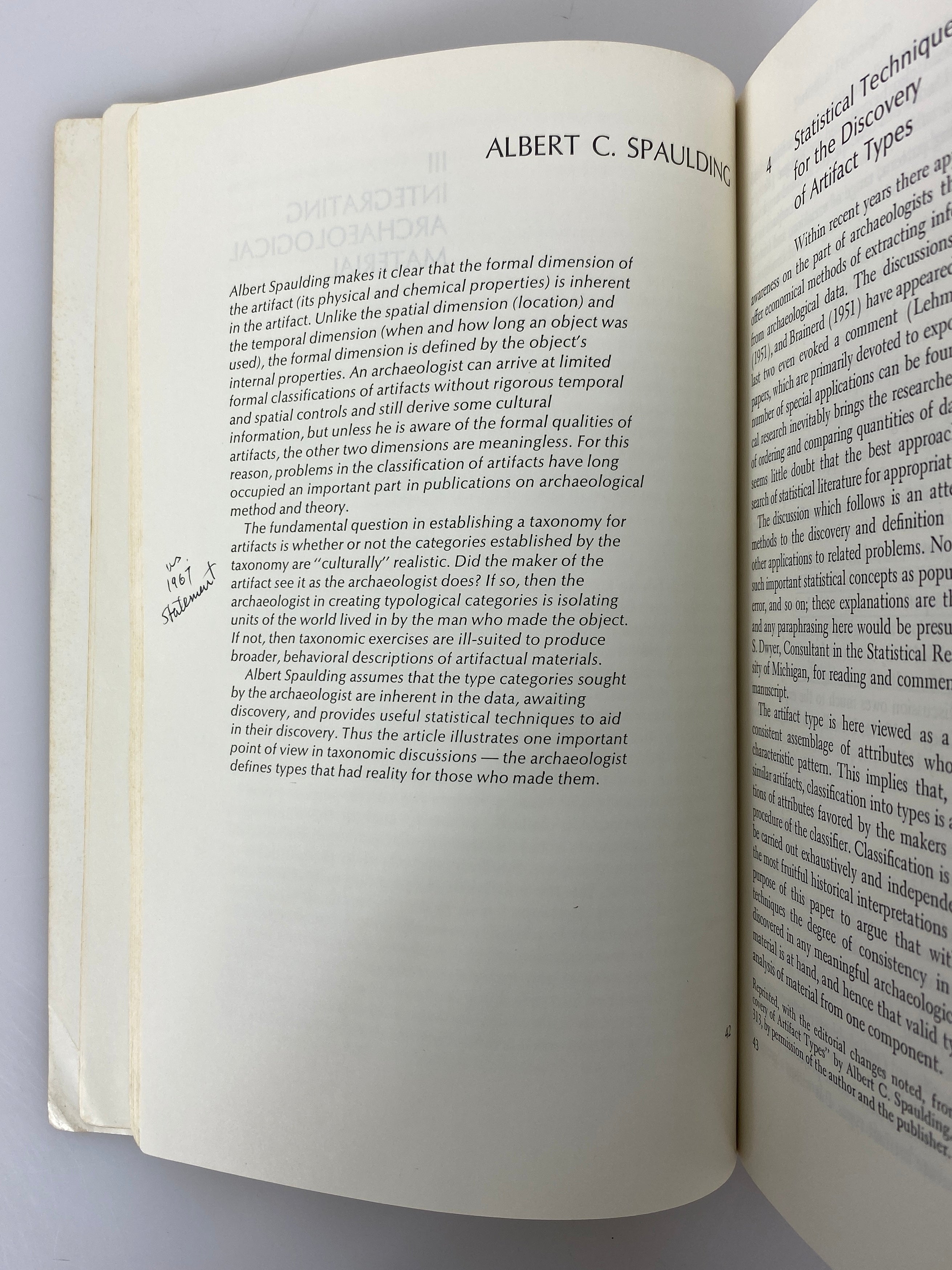 Lot of 3 Vintage Archaeology Books by Taylor/Heizer/Deetz 1967-71 SC