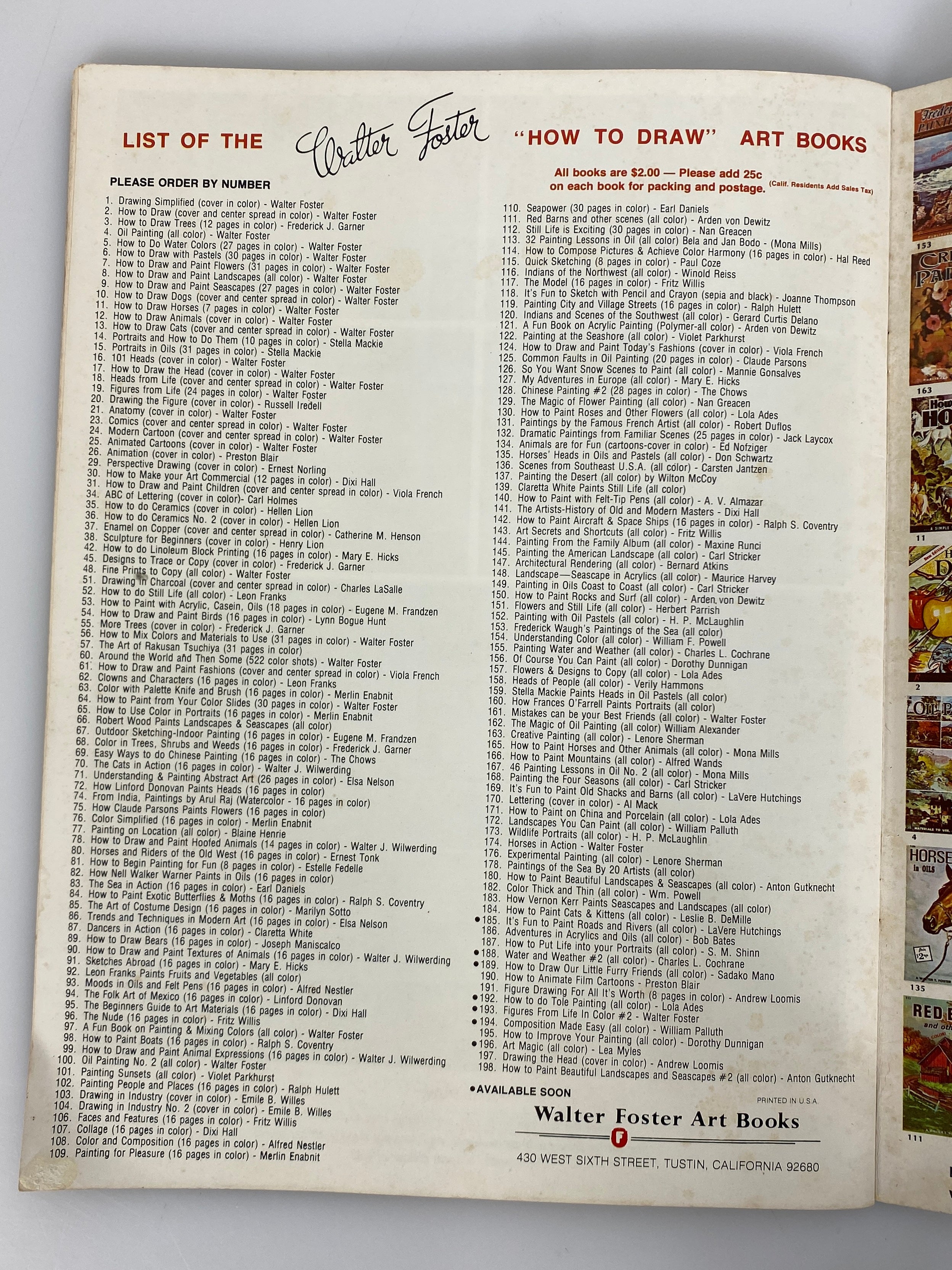 Lot of 3 Vintage Walter T. Foster: How to Draw Trees/Still Life/Oil Painting SC