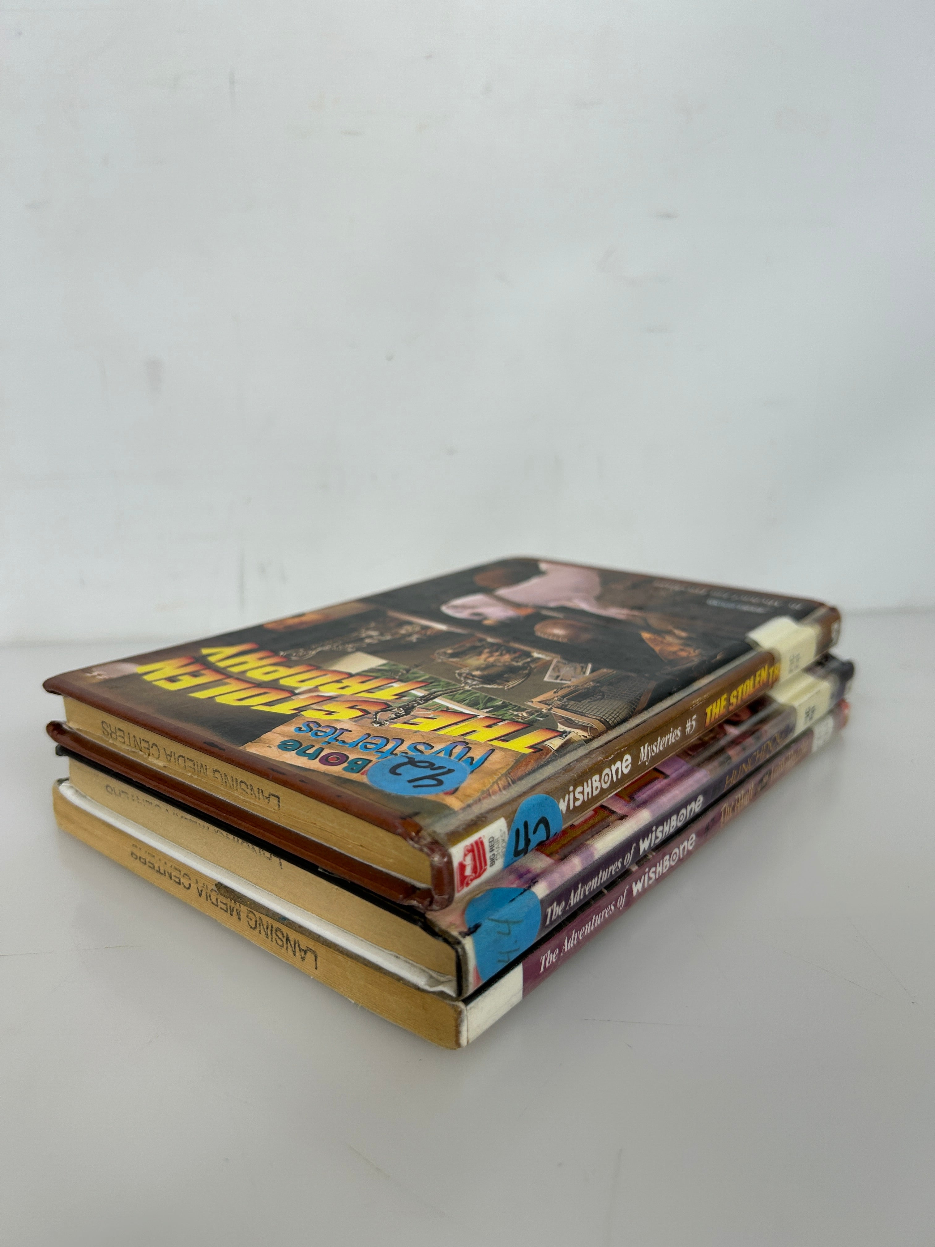 Lot of 3 Wishbone Adventures/Mysteries Stolen Trophy/Hunchdog/Iron Muzzle Ex-Lib