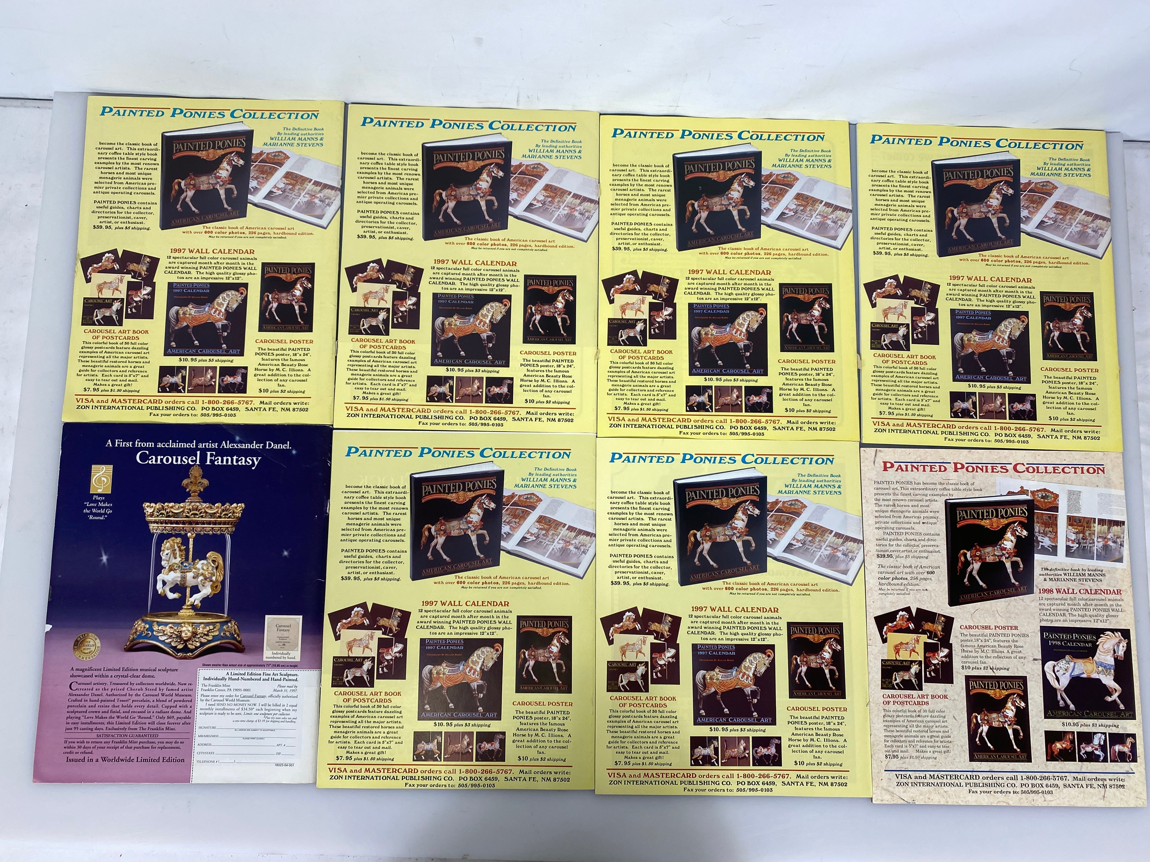 Lot of 34 Carousel Trader and News Bulletin/Magazine 1996-2001