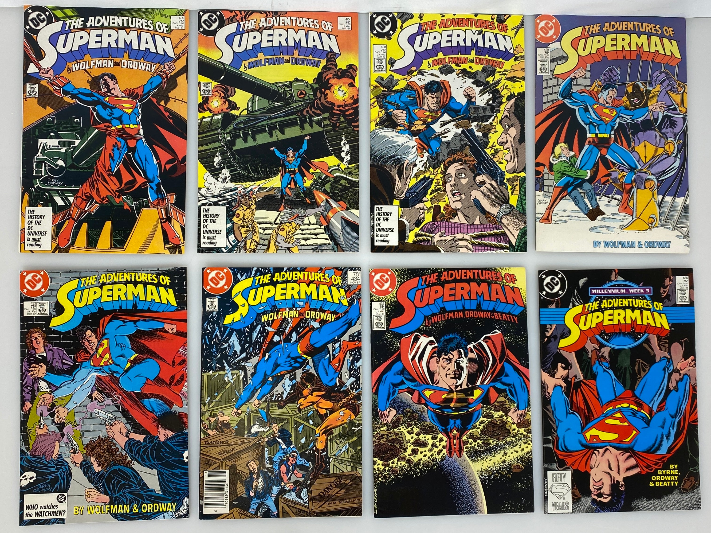 Lot of 34 The Adventures of Superman 1987-1995