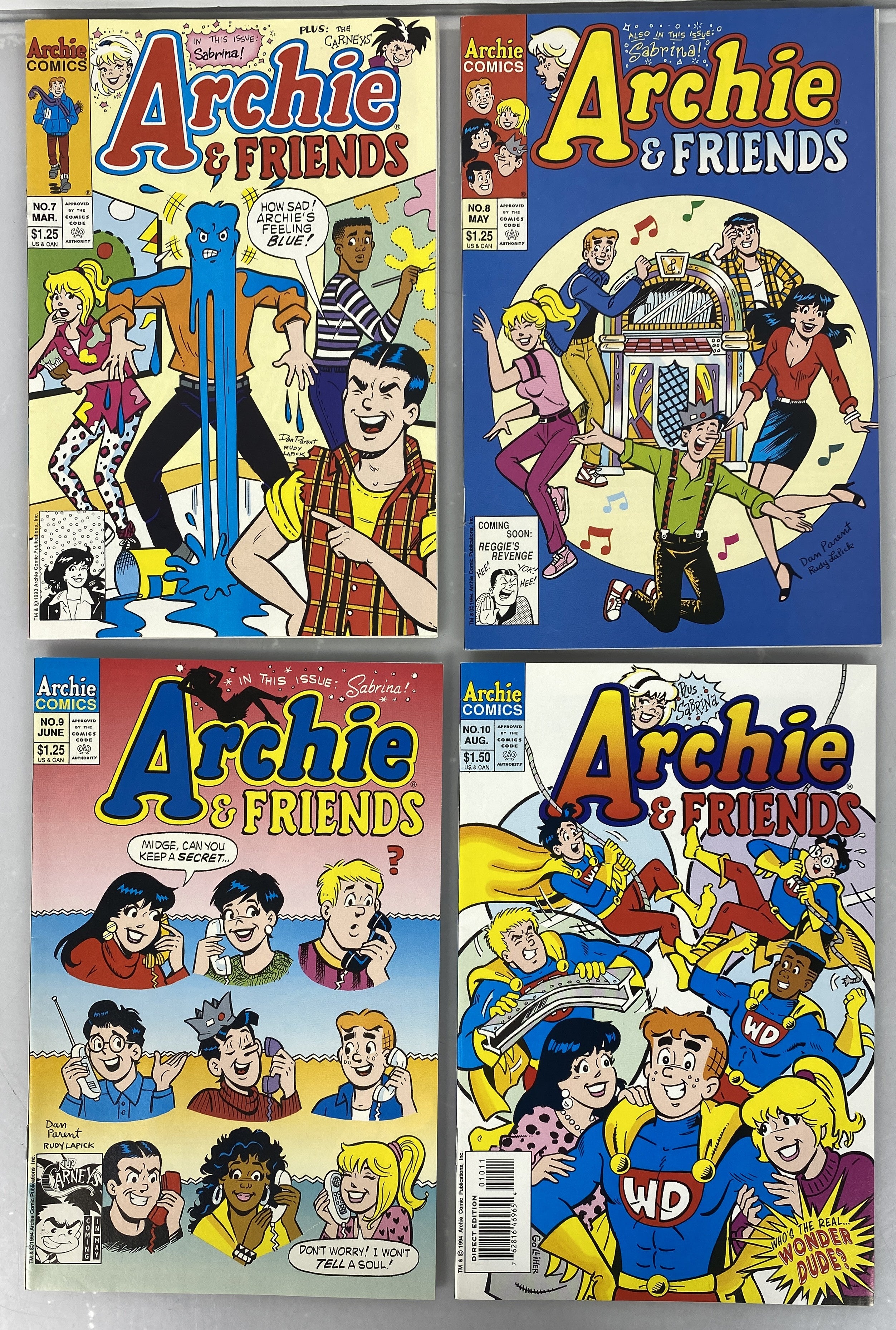 Lot of 4 Archie Comics Archie and Friends 1994