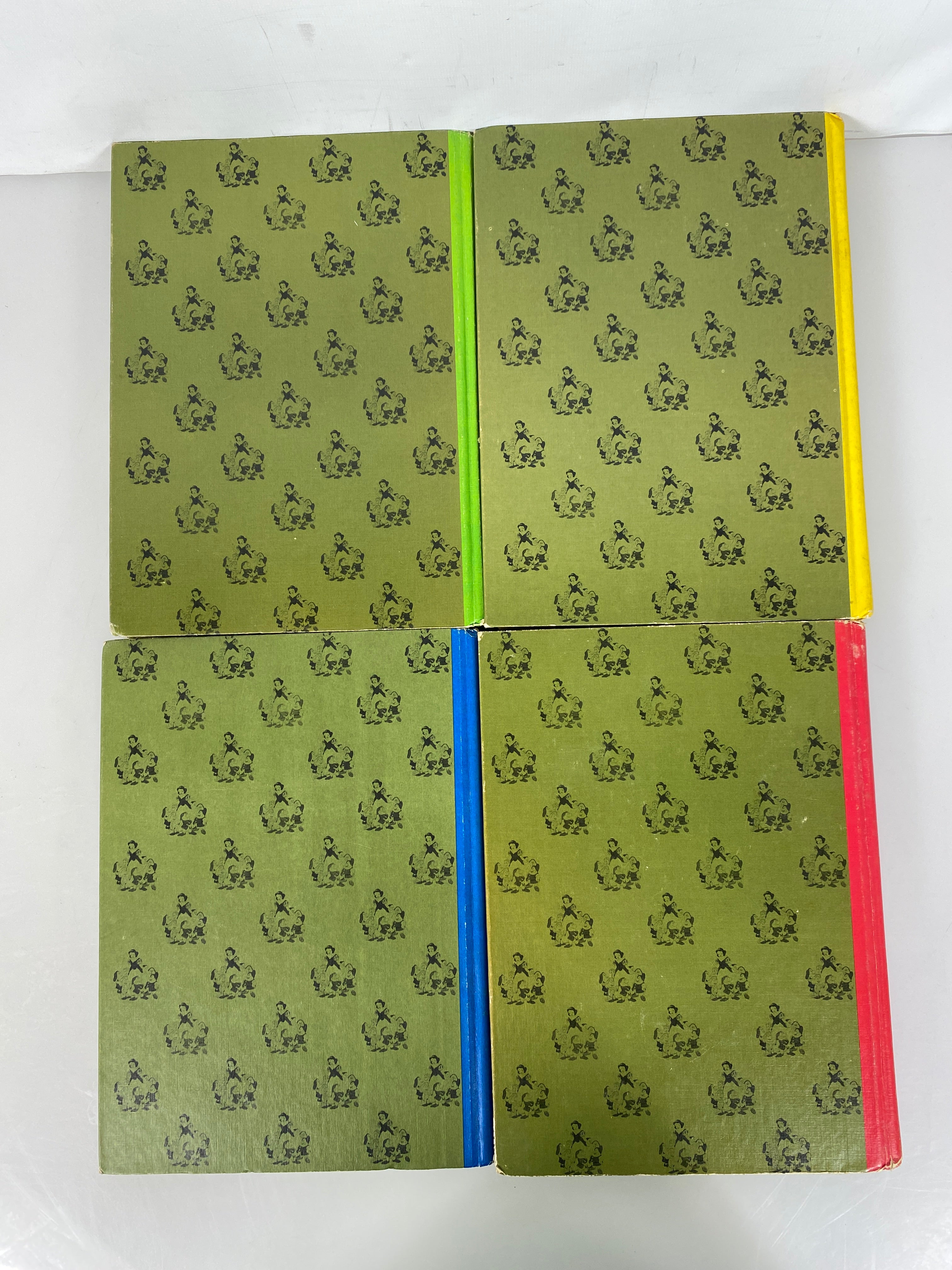 Lot of 4 Golden Disney Wonderful Worlds Books Fantasyland HC 1965