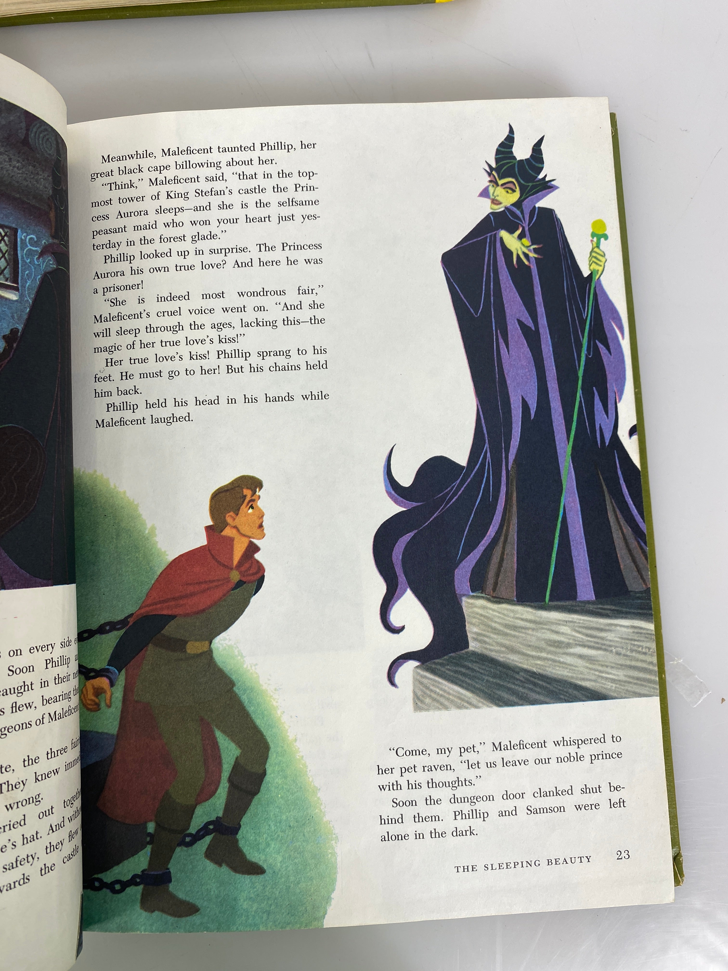 Lot of 4 Golden Disney Wonderful Worlds Books Fantasyland HC 1965