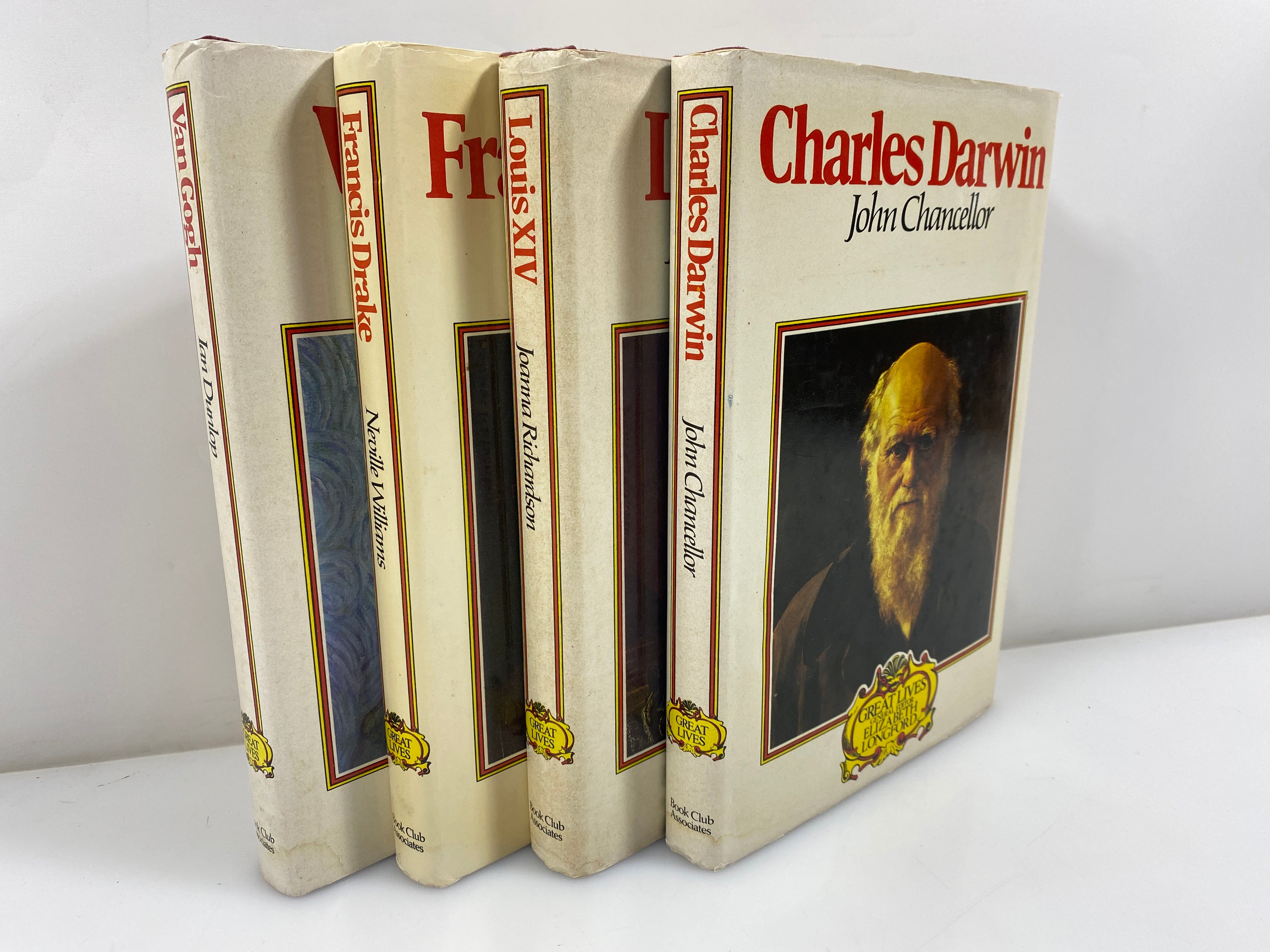 Lot of 4 Great Lives: Van Gogh/Francis Drake/Louis XIV/Charles Darwin 1973-74