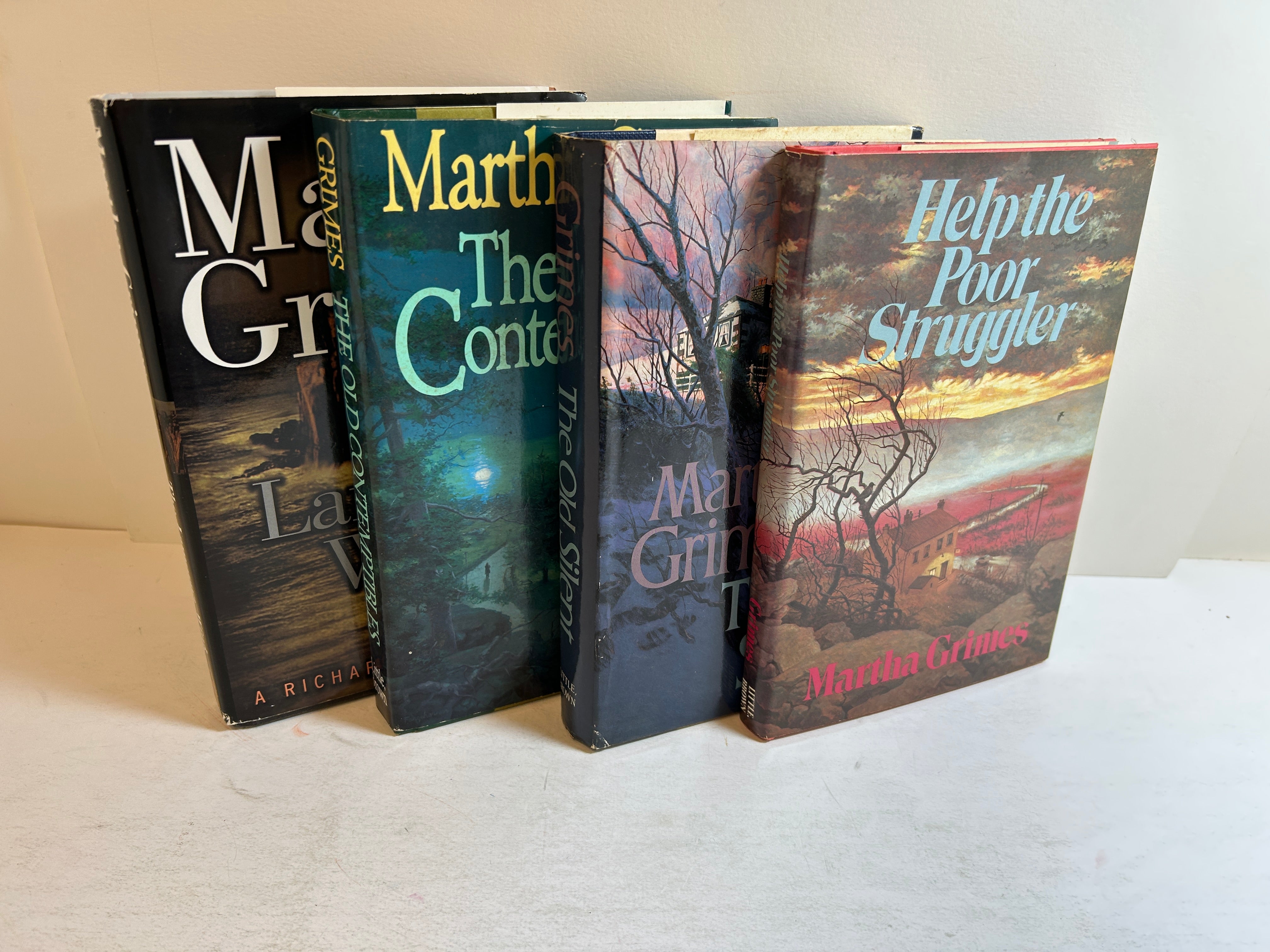 Lot of 4 Hardcover Martha Grimes Mysteries HCDJ