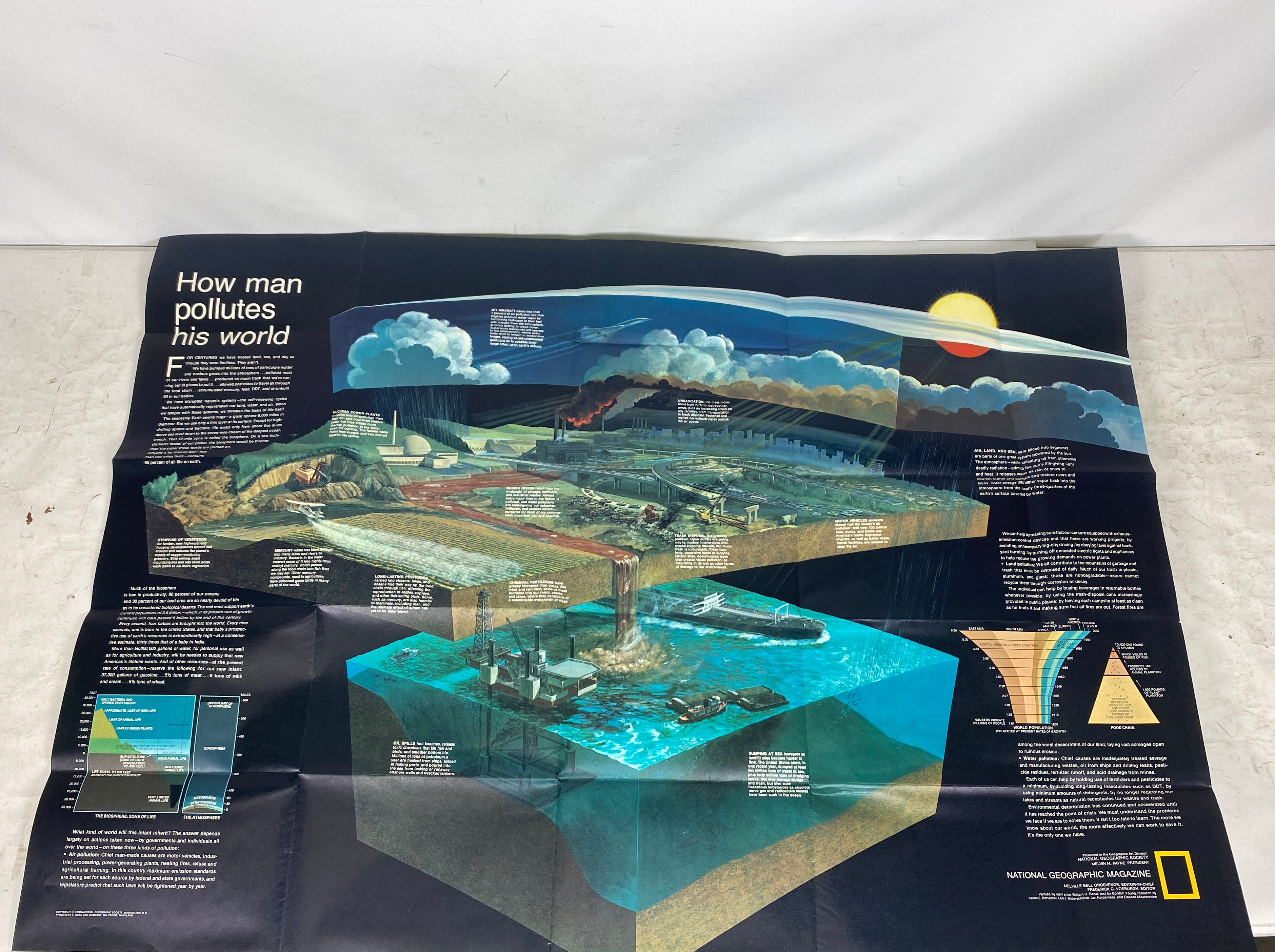 Lot of 4: Historical Atlas of the World/Endangered Earth/2 World Maps 1965-88