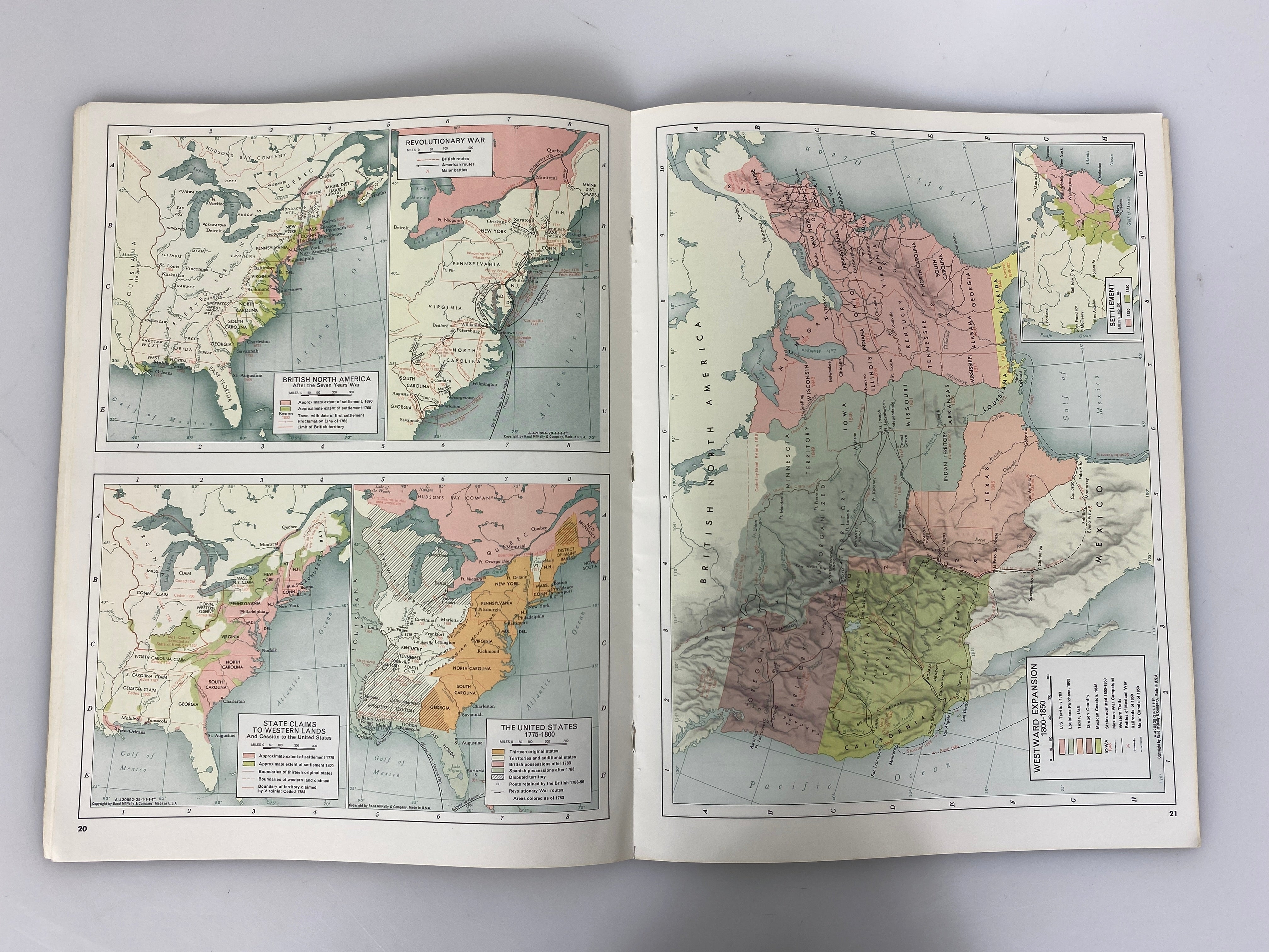 Lot of 4: Historical Atlas of the World/Endangered Earth/2 World Maps 1965-88