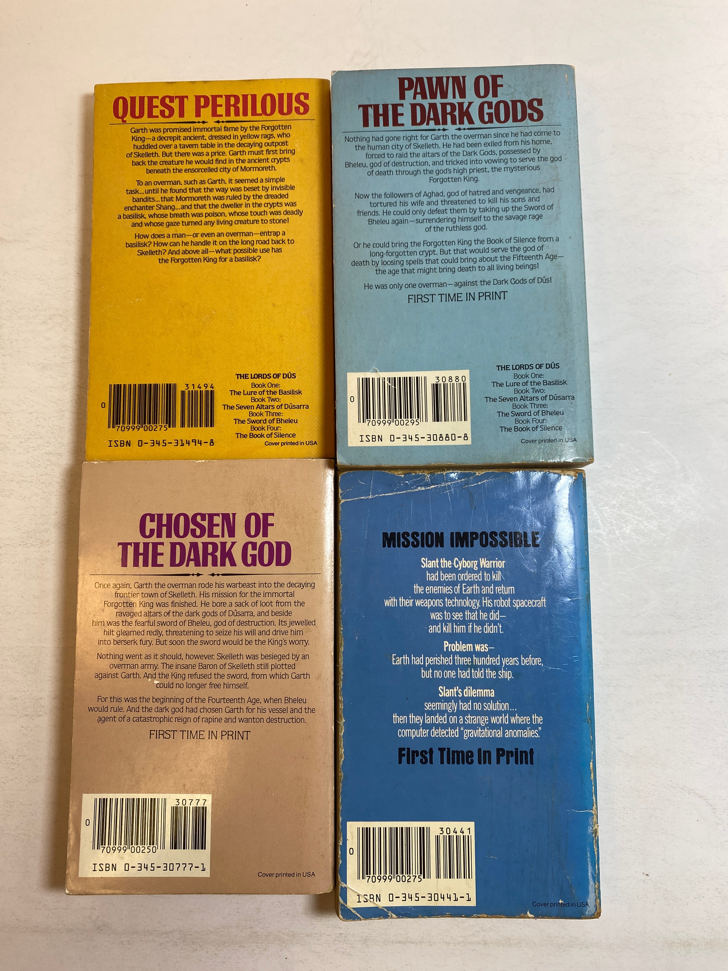 Lot of 4 Lawrence Watt-Evans Sci-Fi paperbacks 1980-1984