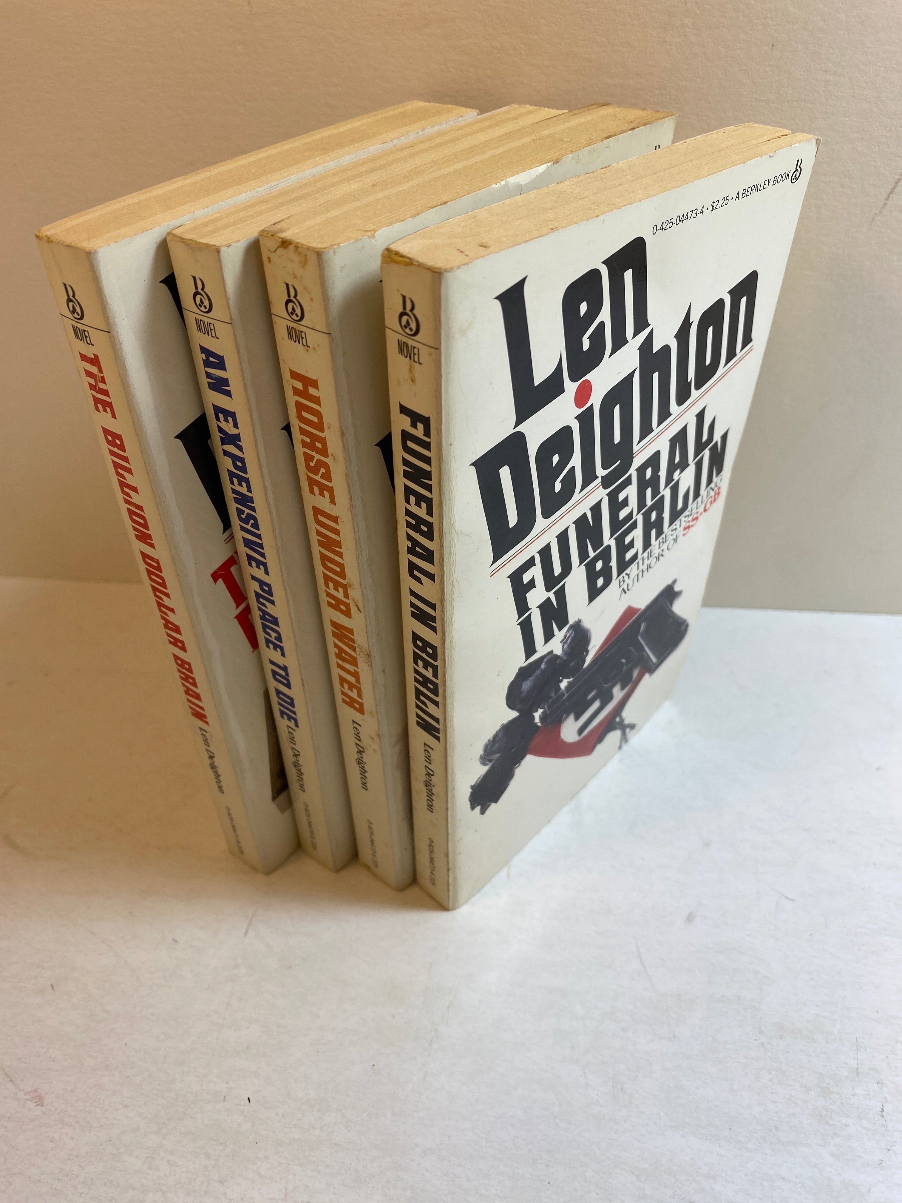 Lot of 4 Len Leighton SC Novels 1980