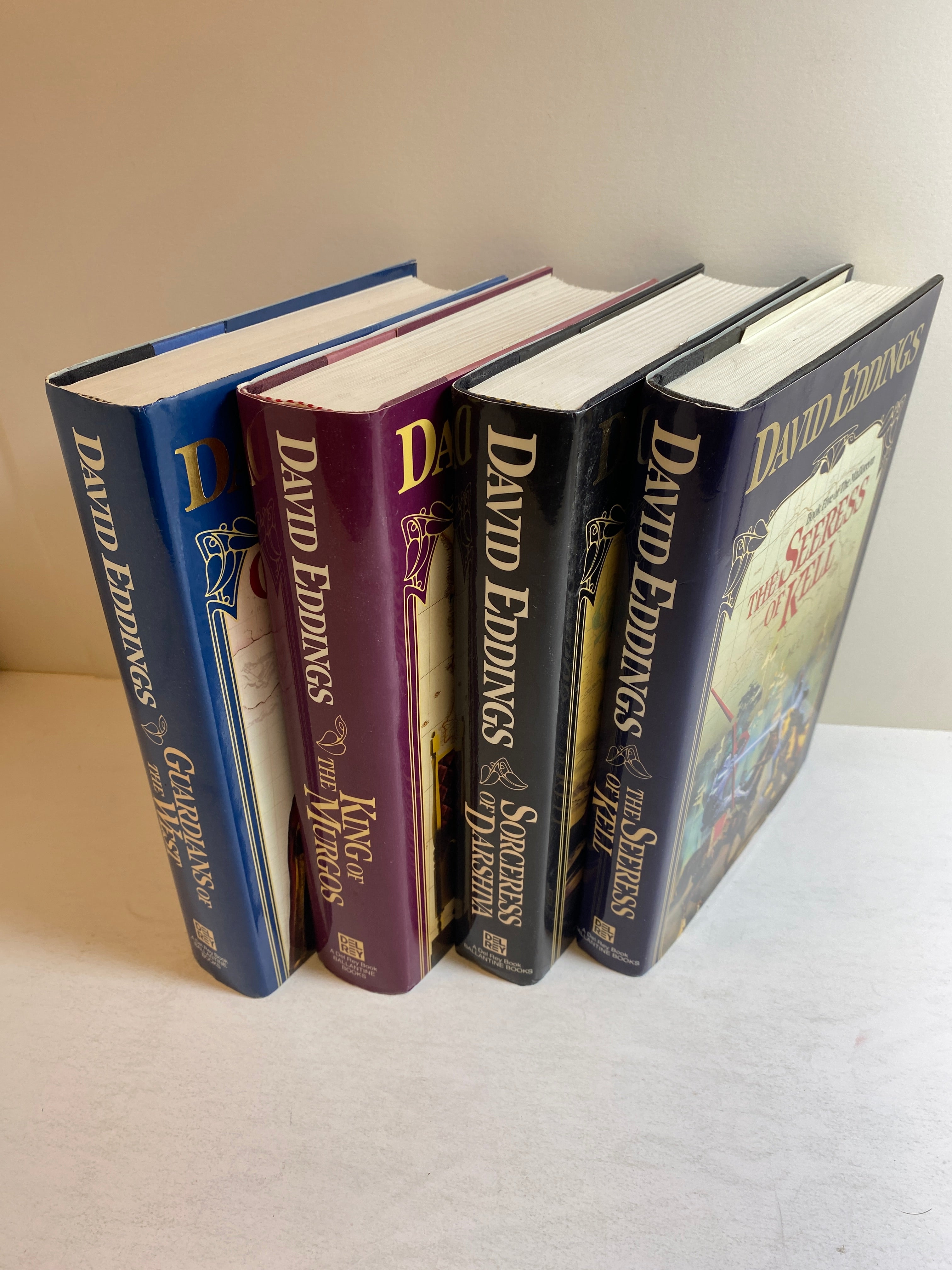 Lot of 4 Malloreon David Eddings HCDJ *First Editions*