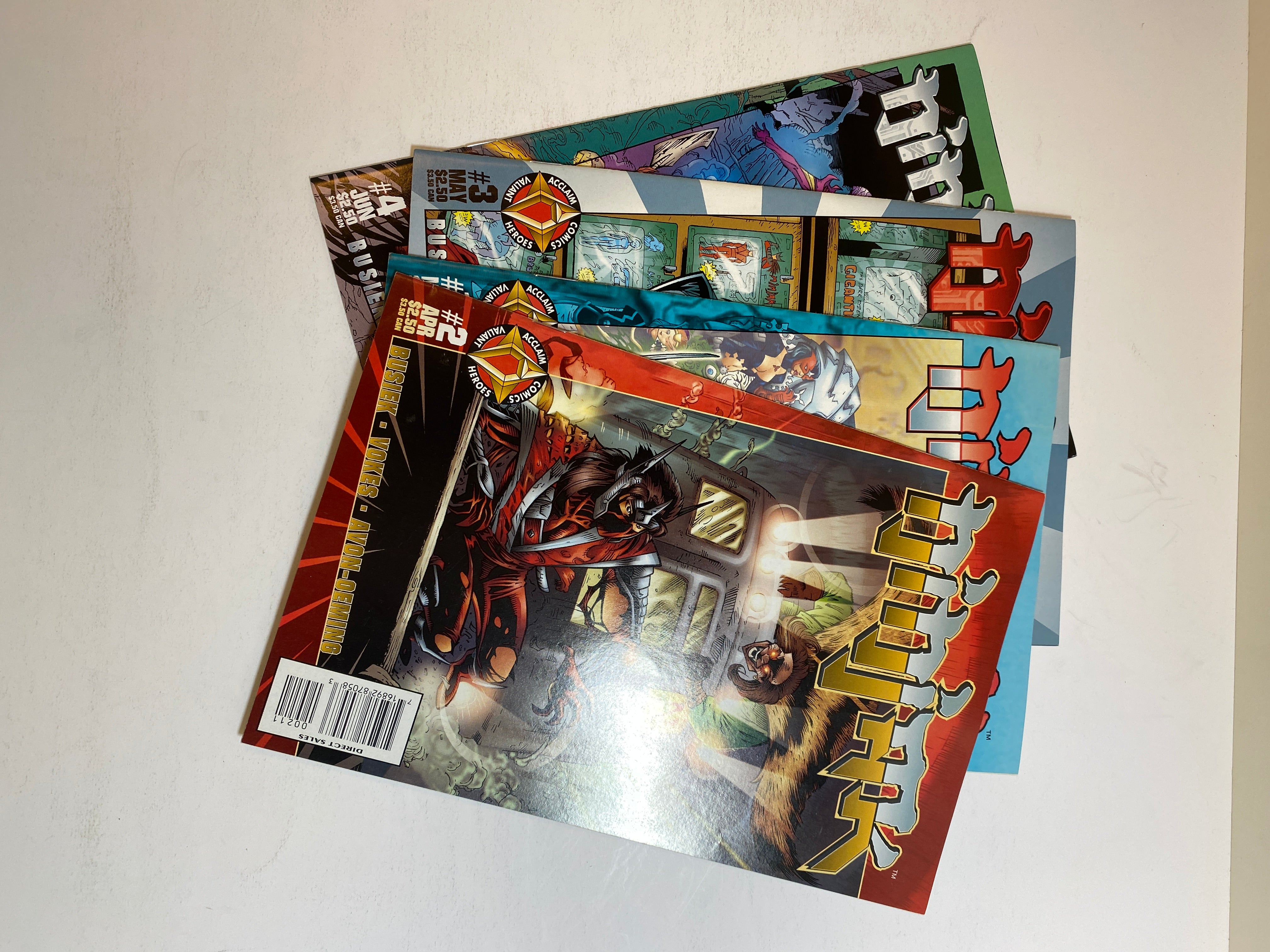 Lot of 4 Ninjak Valiant Comic Books 1997