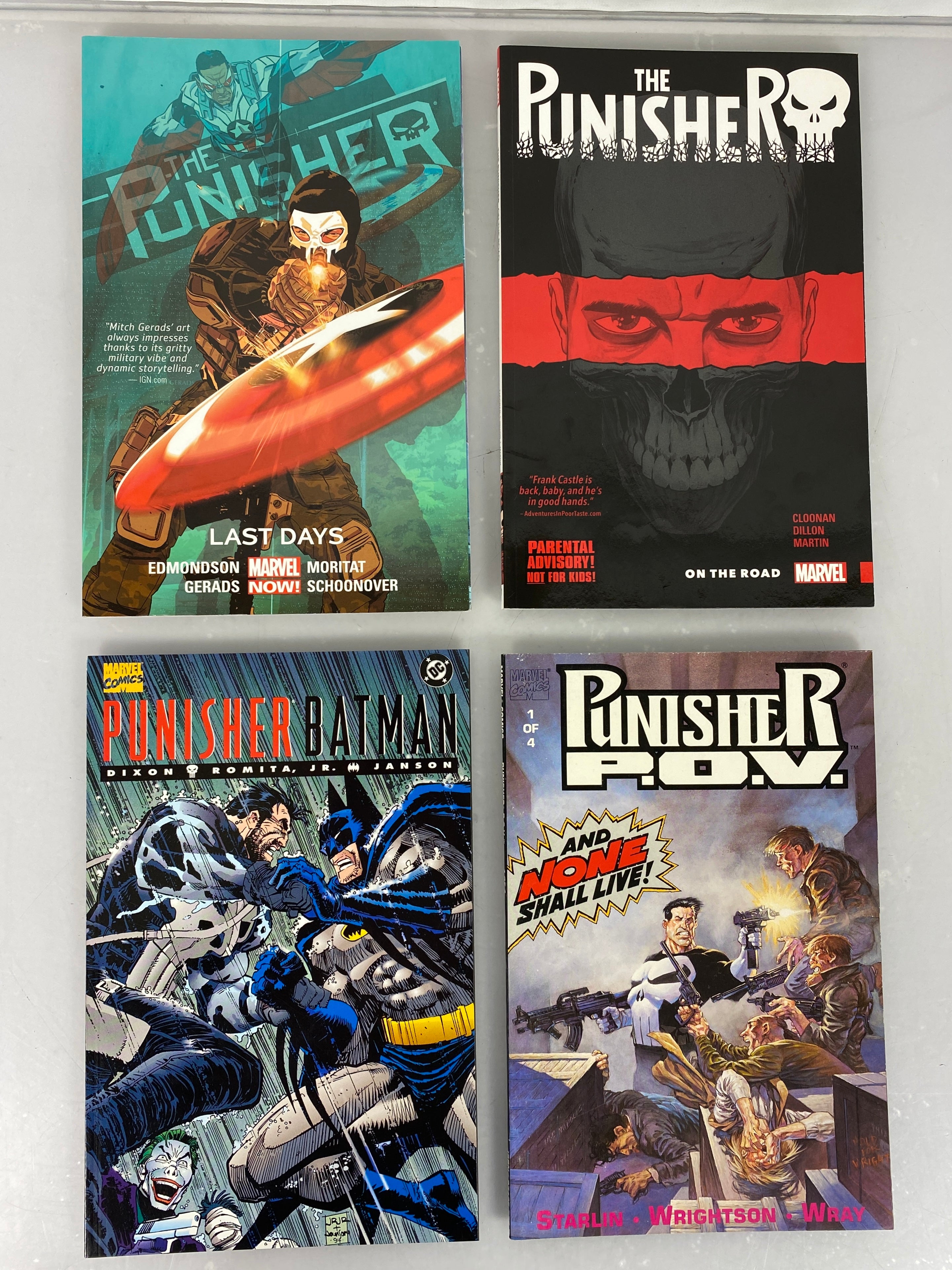 Lot of 4 Punisher Graphic Novels (Marvel) SC